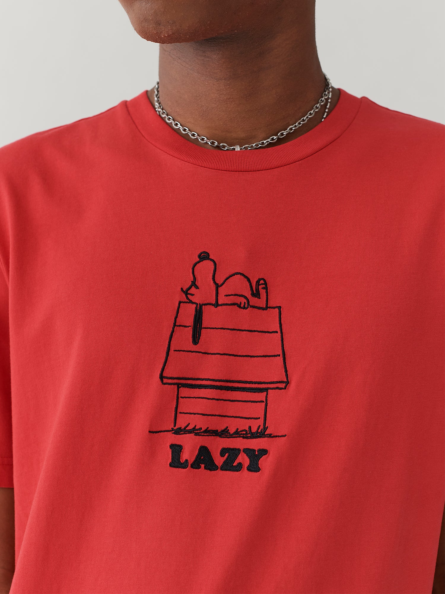 Lazy Oaf x Peanuts Red Dog House T-Shirt - Image 3