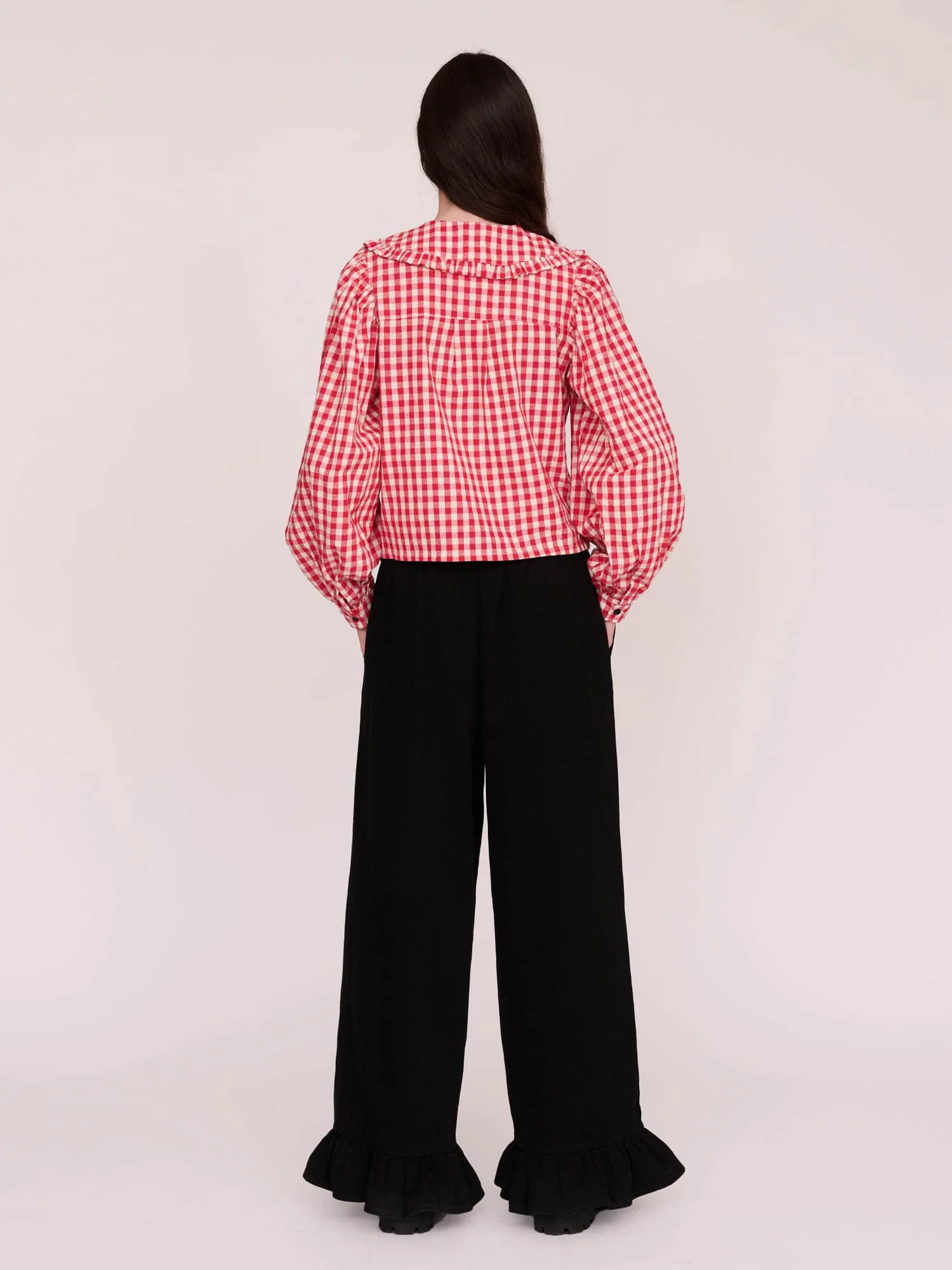 Lazy Oaf x Peanuts Snoopy Gingham Collared Shirt - Image 9