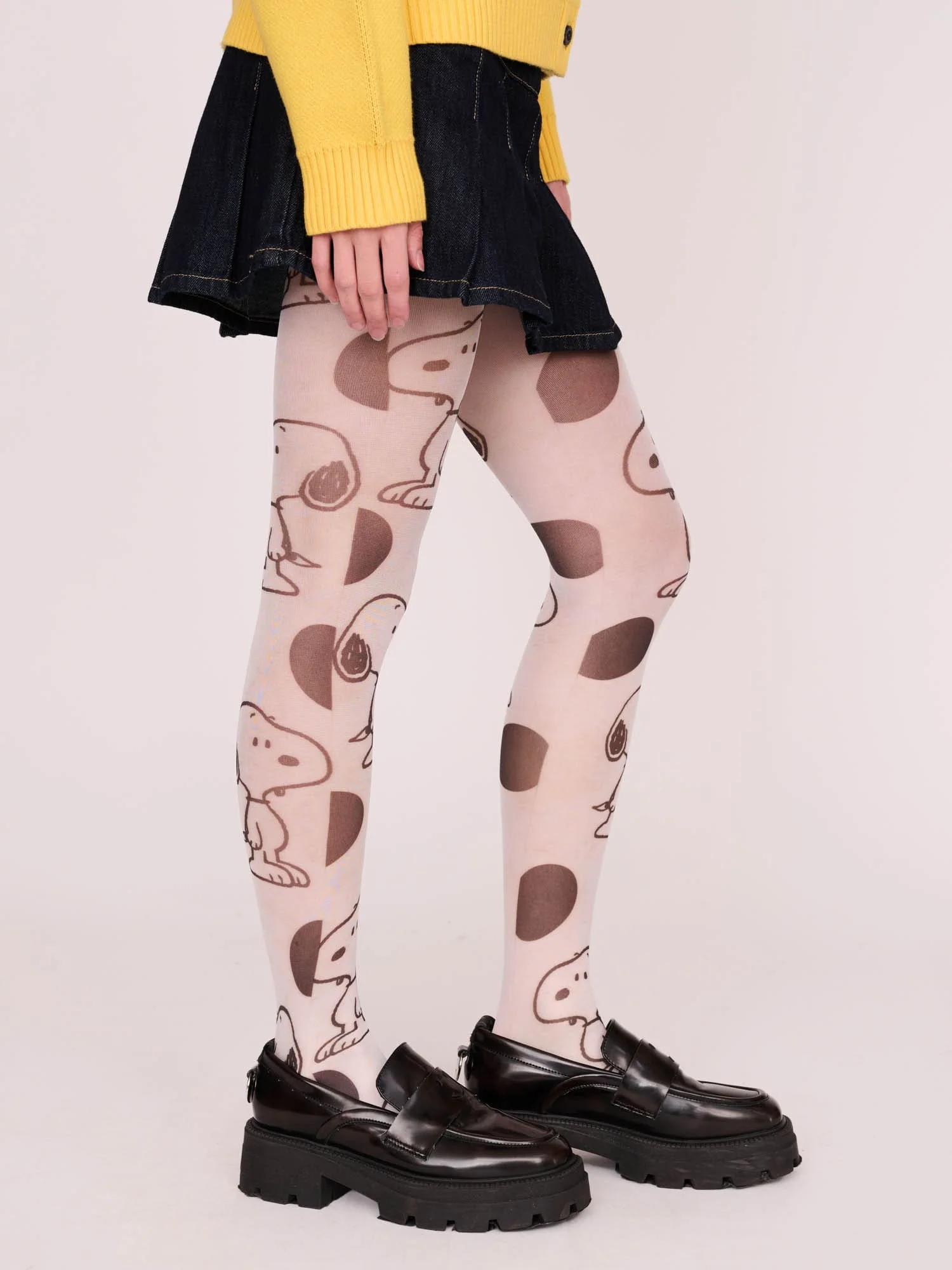 Lazy Oaf x Peanuts Snoopy Spot Tights - Image 2