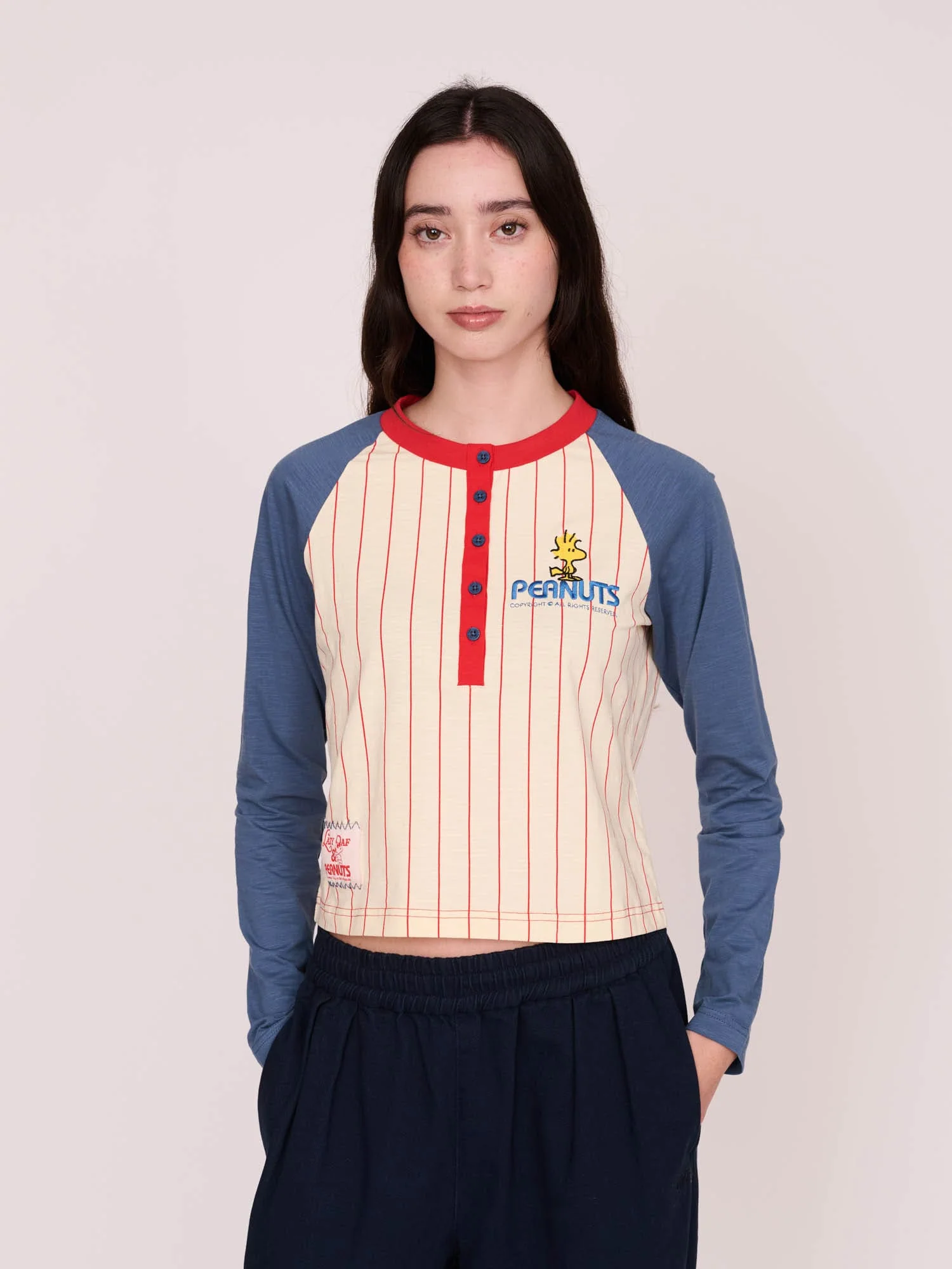 Lazy Oaf x Peanuts Woodstock Button Through Top