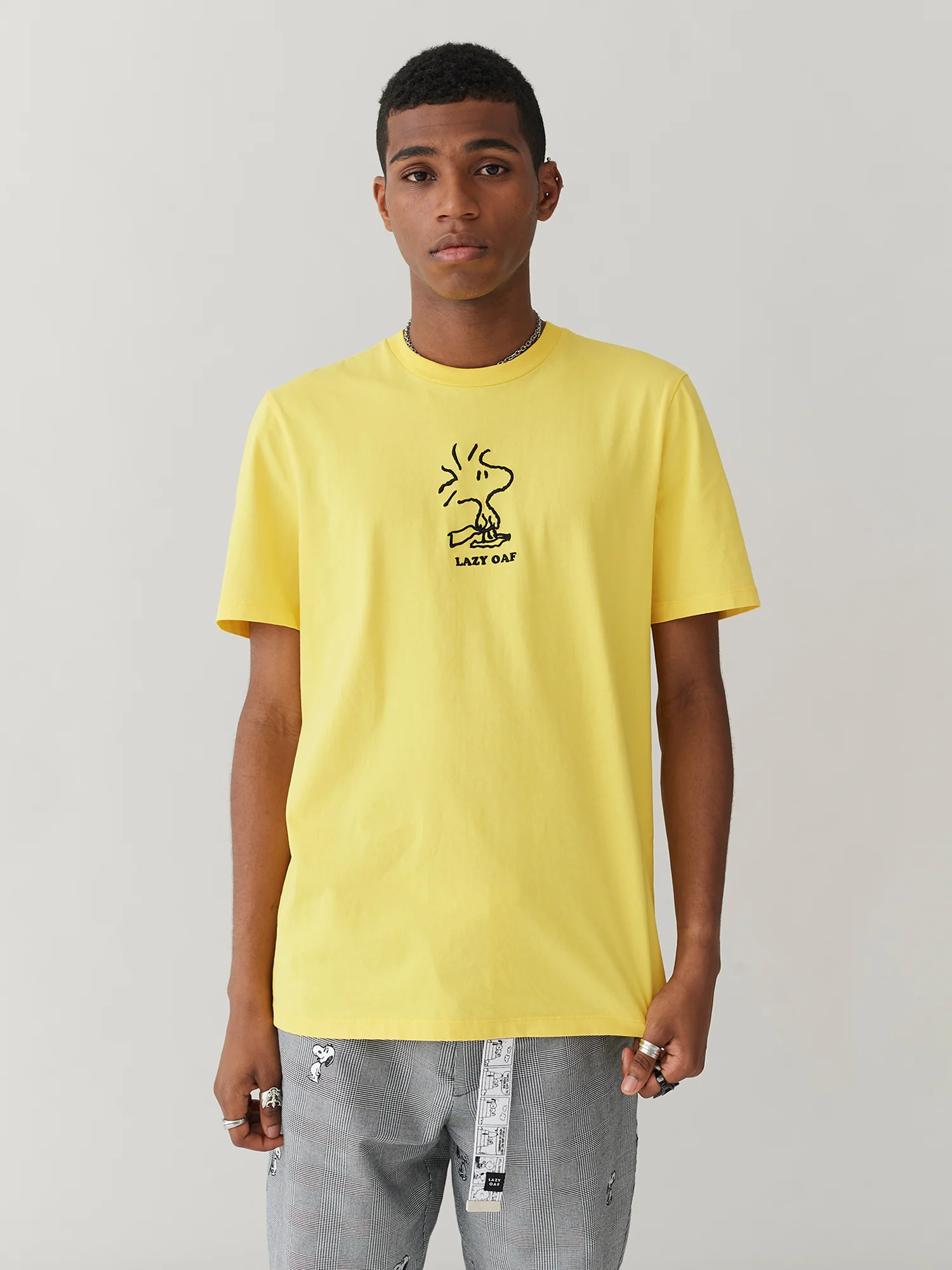 Lazy Oaf x Peanuts Woodstock Yellow T-Shirt - Image 2