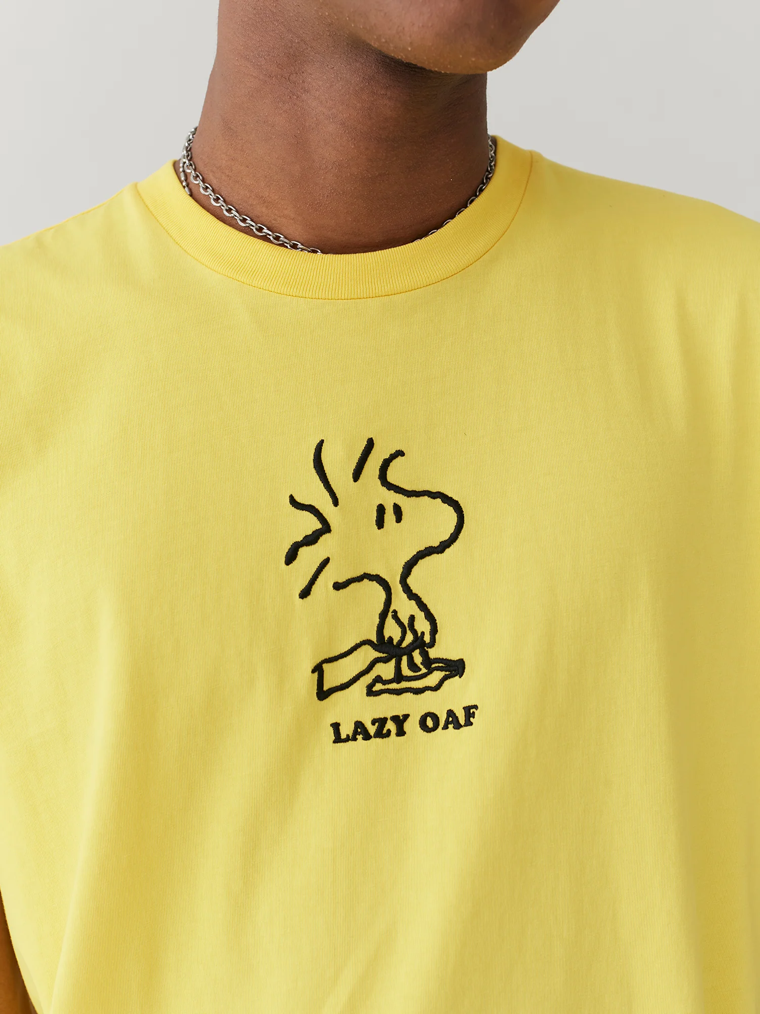 Lazy Oaf x Peanuts Woodstock Yellow T-Shirt - Image 4
