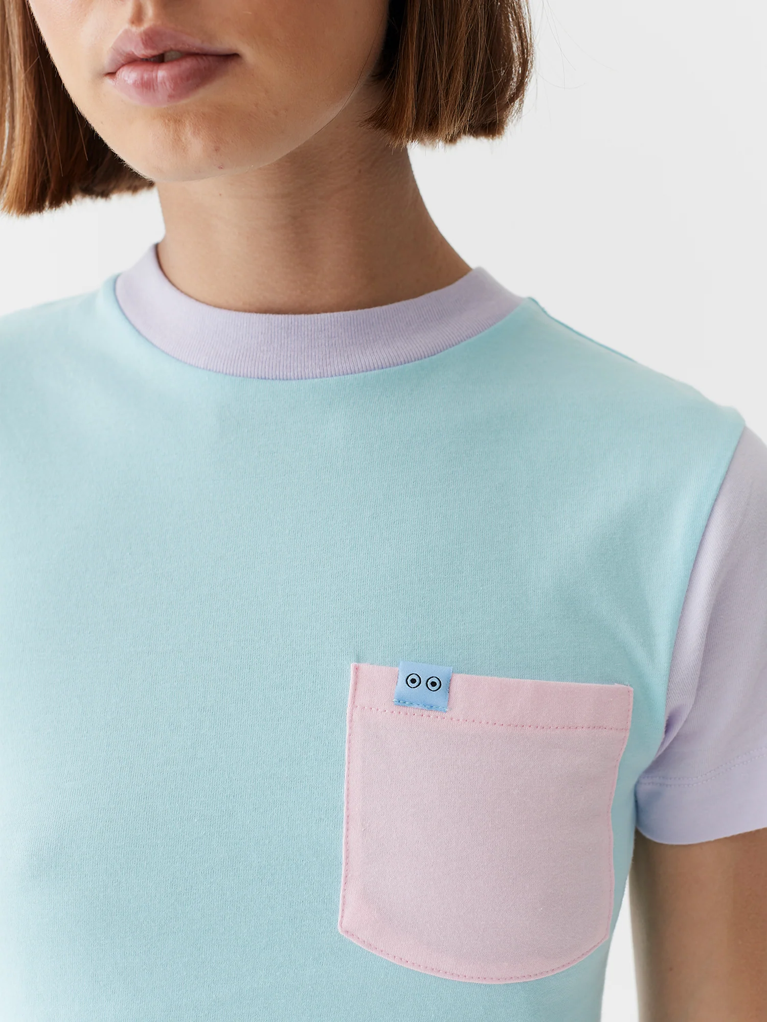 Lazy Oaf x Studio Arhoj Colour Block Fitted T-Shirt - Image 4