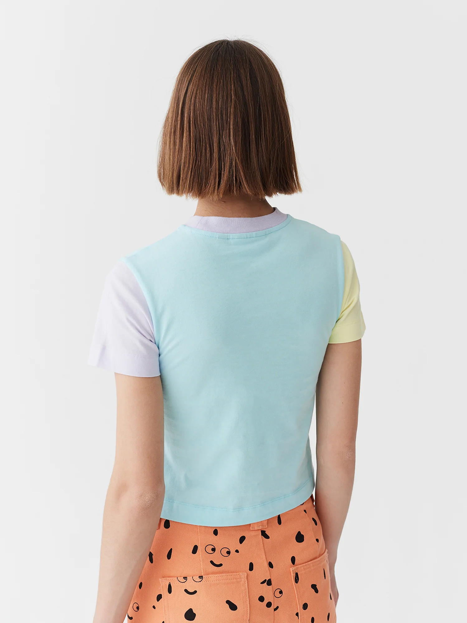 Lazy Oaf x Studio Arhoj Colour Block Fitted T-Shirt - Image 5