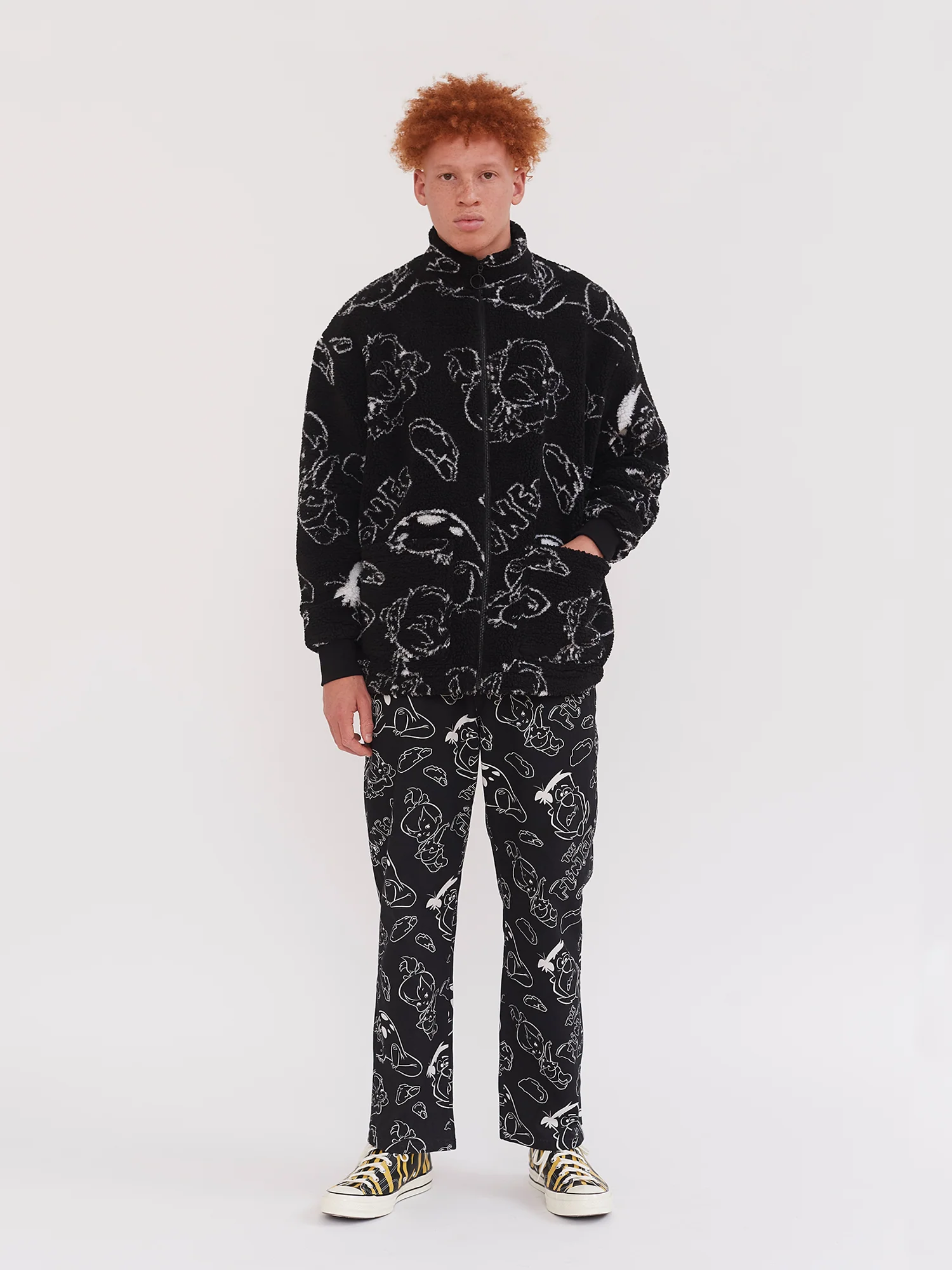 Lazy Oaf x The Flintstones Character Fleece - Image 5