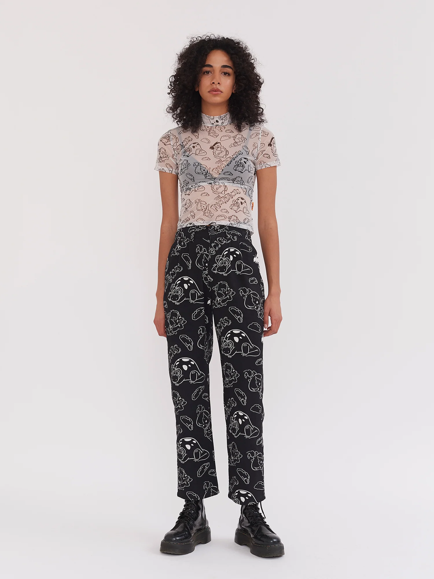 Lazy Oaf x The Flintstones Unisex Character Pants - Image 4
