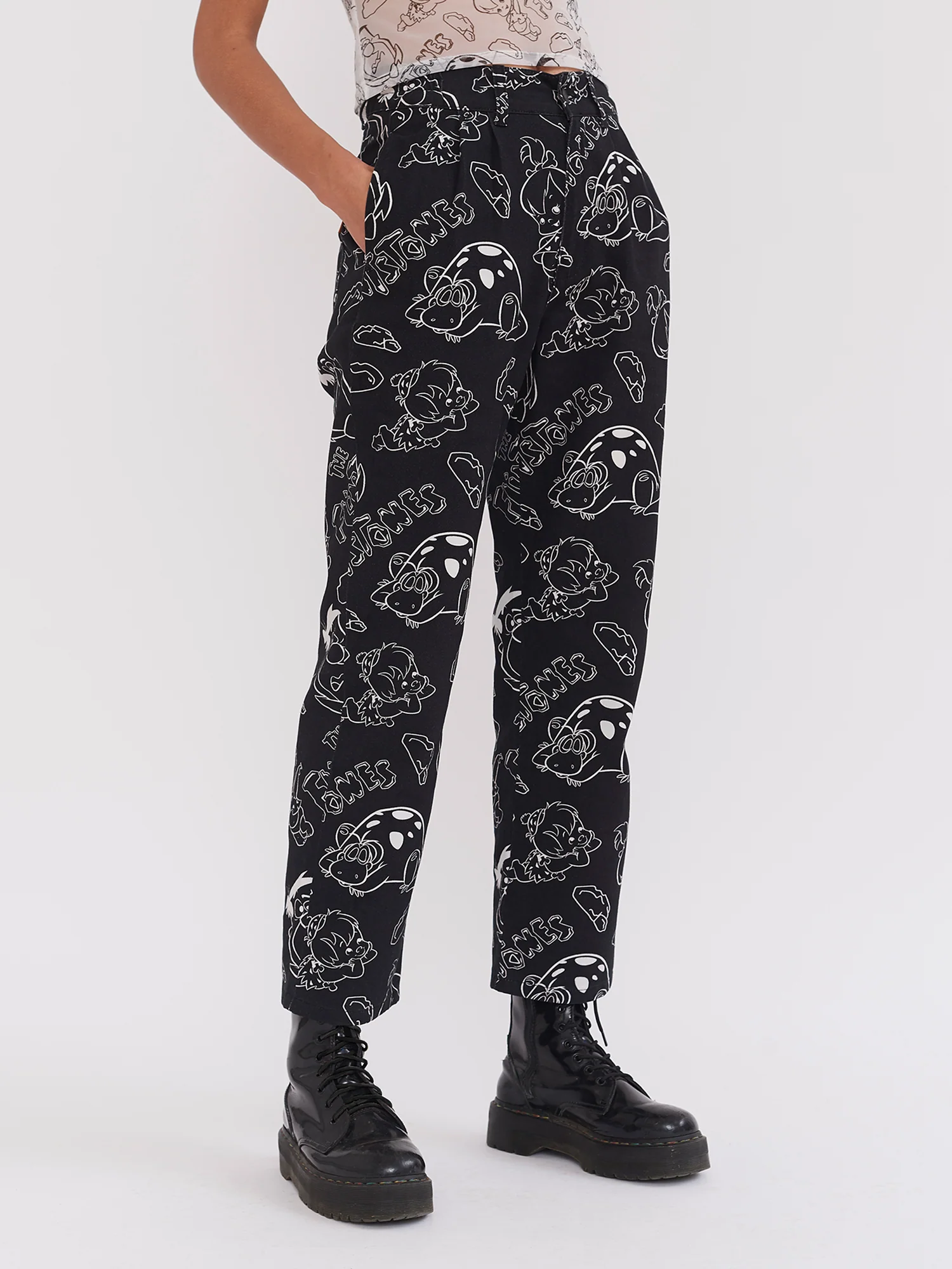 Lazy Oaf x The Flintstones Unisex Character Pants - Image 7