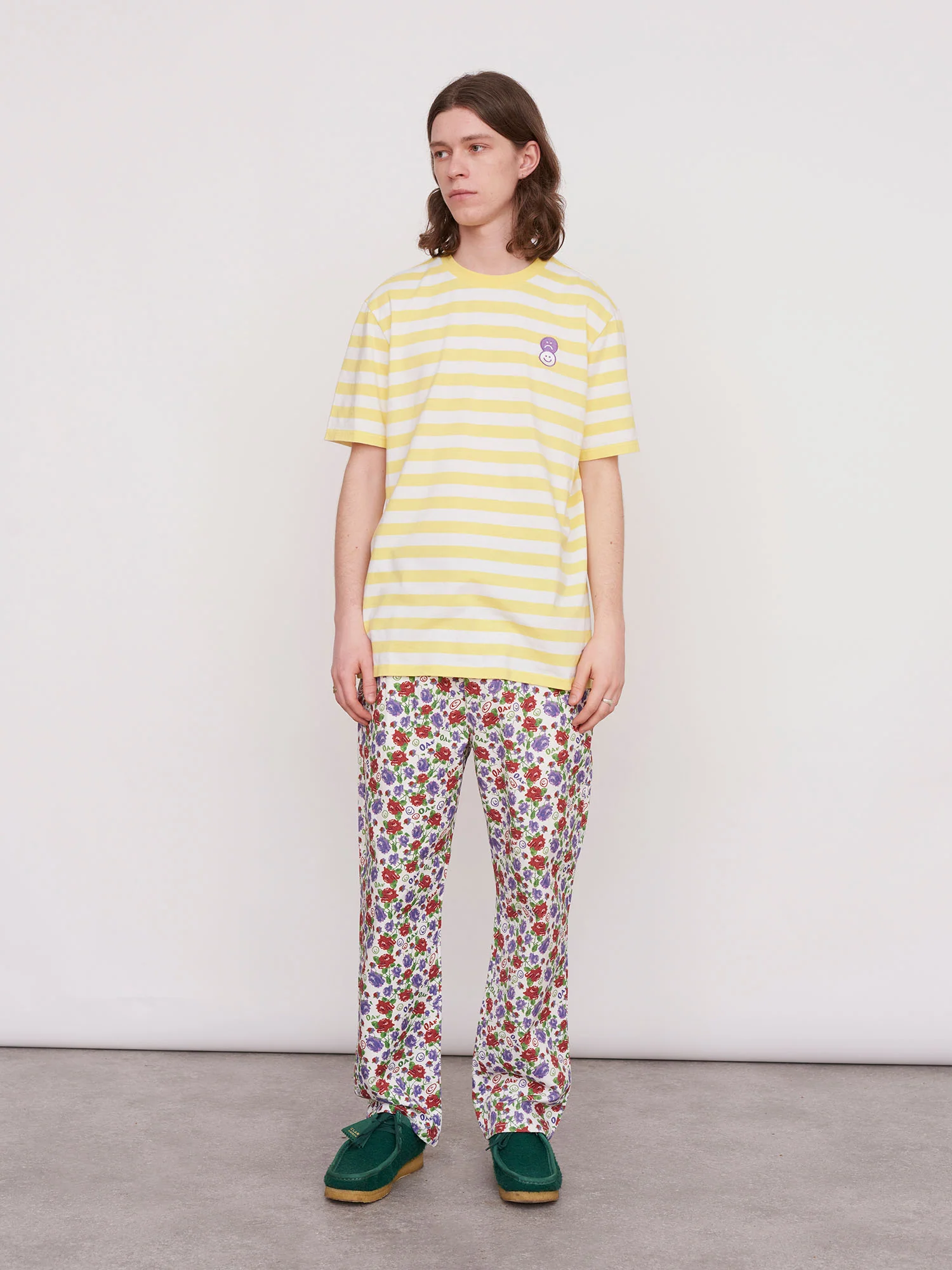 Lazy Oaf Yellow Faced Stripey T-Shirt - Image 2