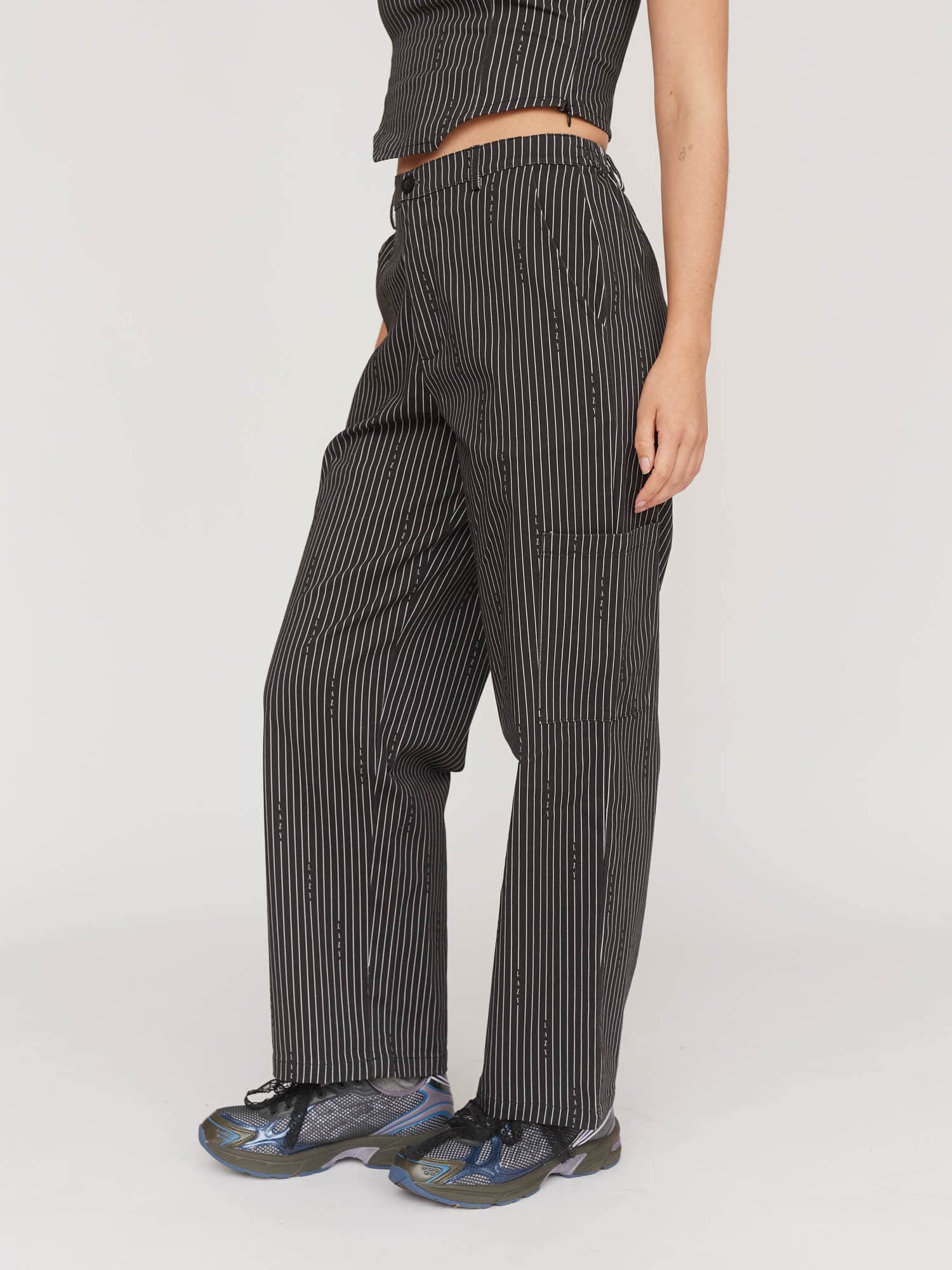 Lazy Pinstripe Trousers