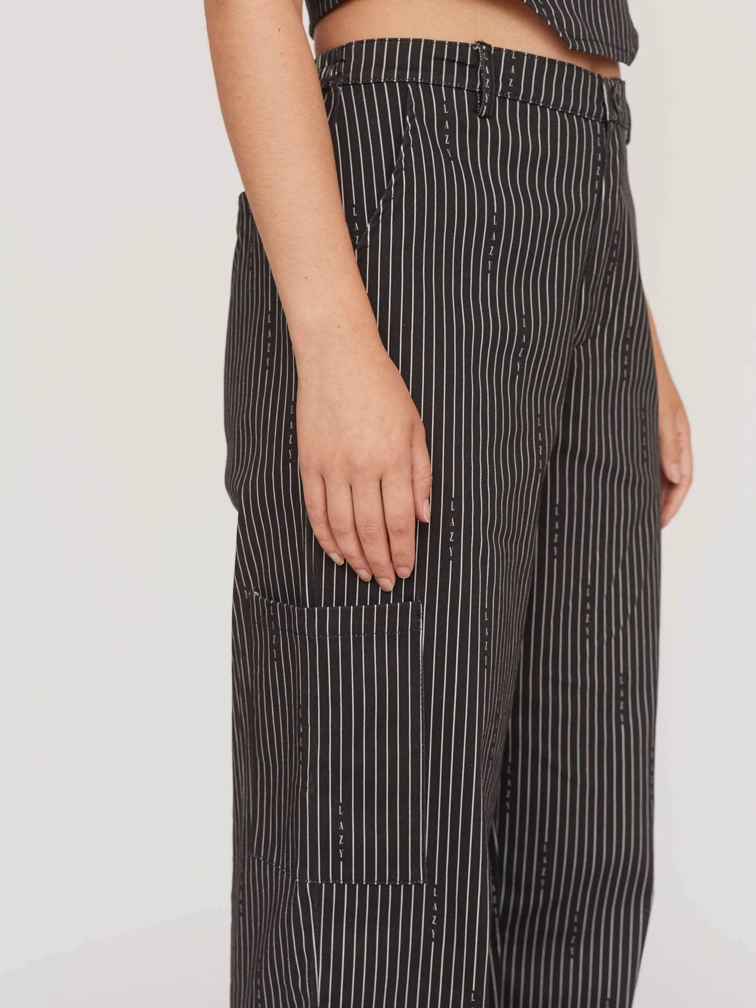 Lazy Pinstripe Trousers - Image 6