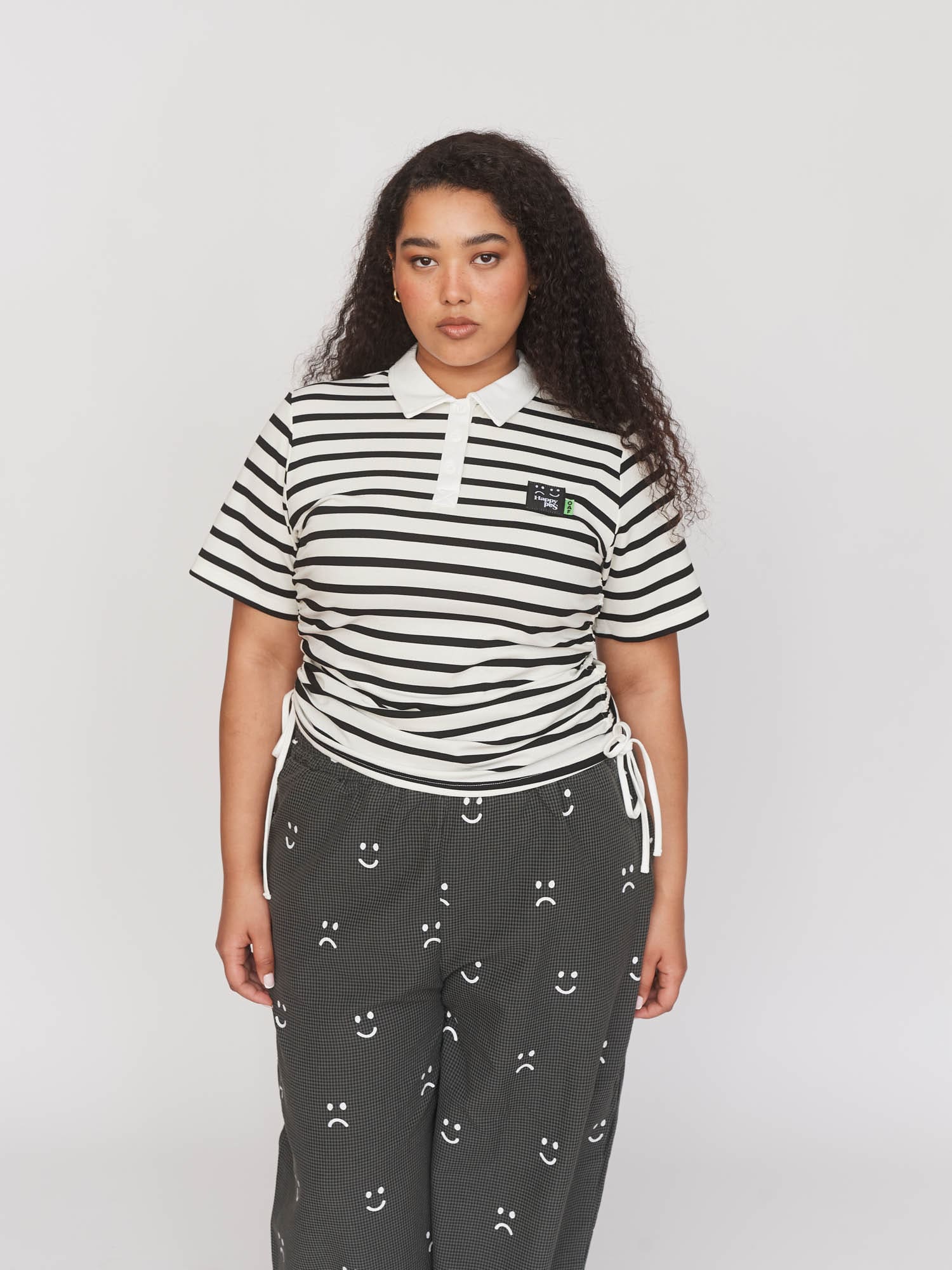 Lazy Rouched Rugby Top