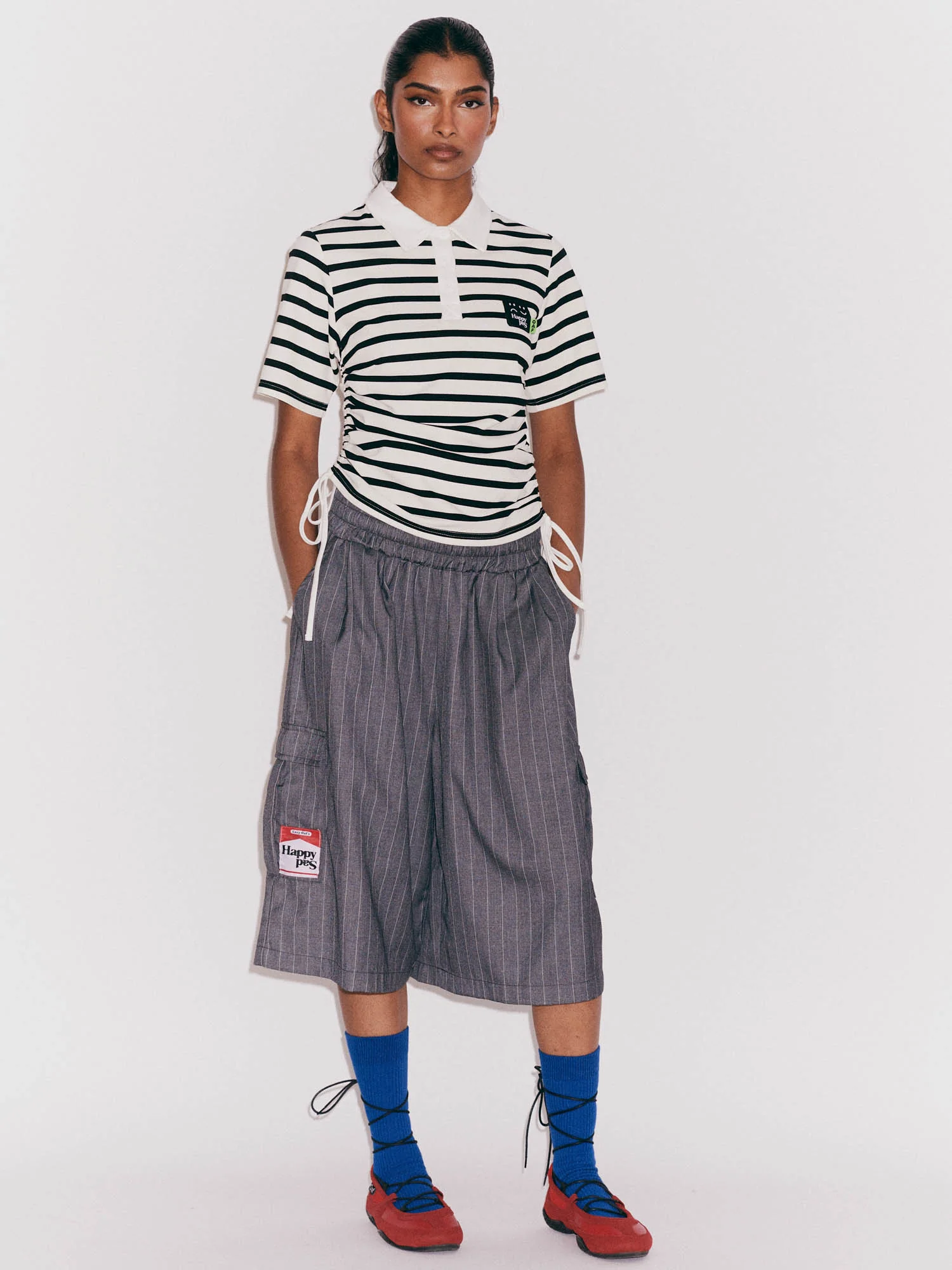 Lazy Rouched Rugby Top - Image 3