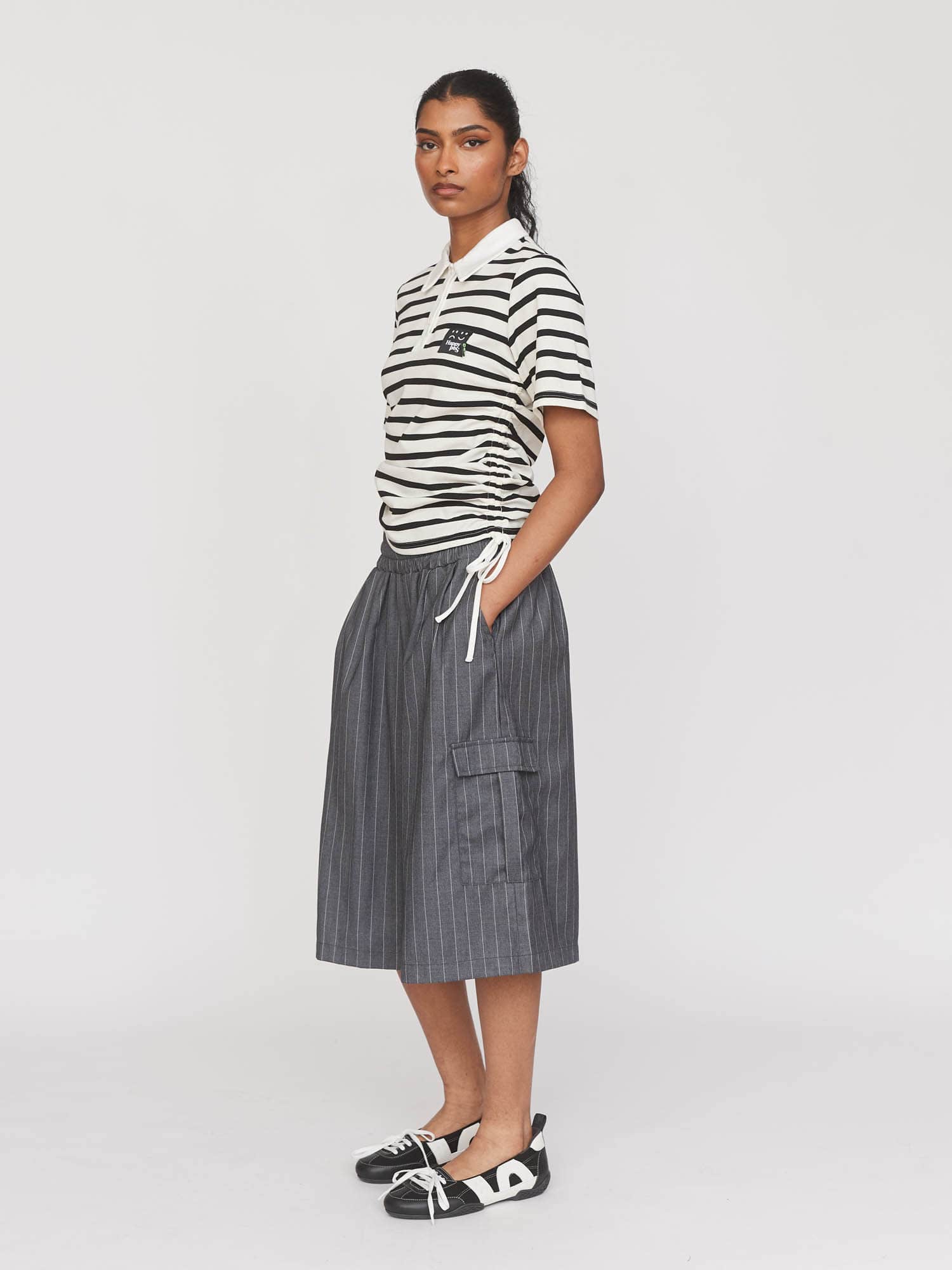 Lazy Rouched Rugby Top - Image 7