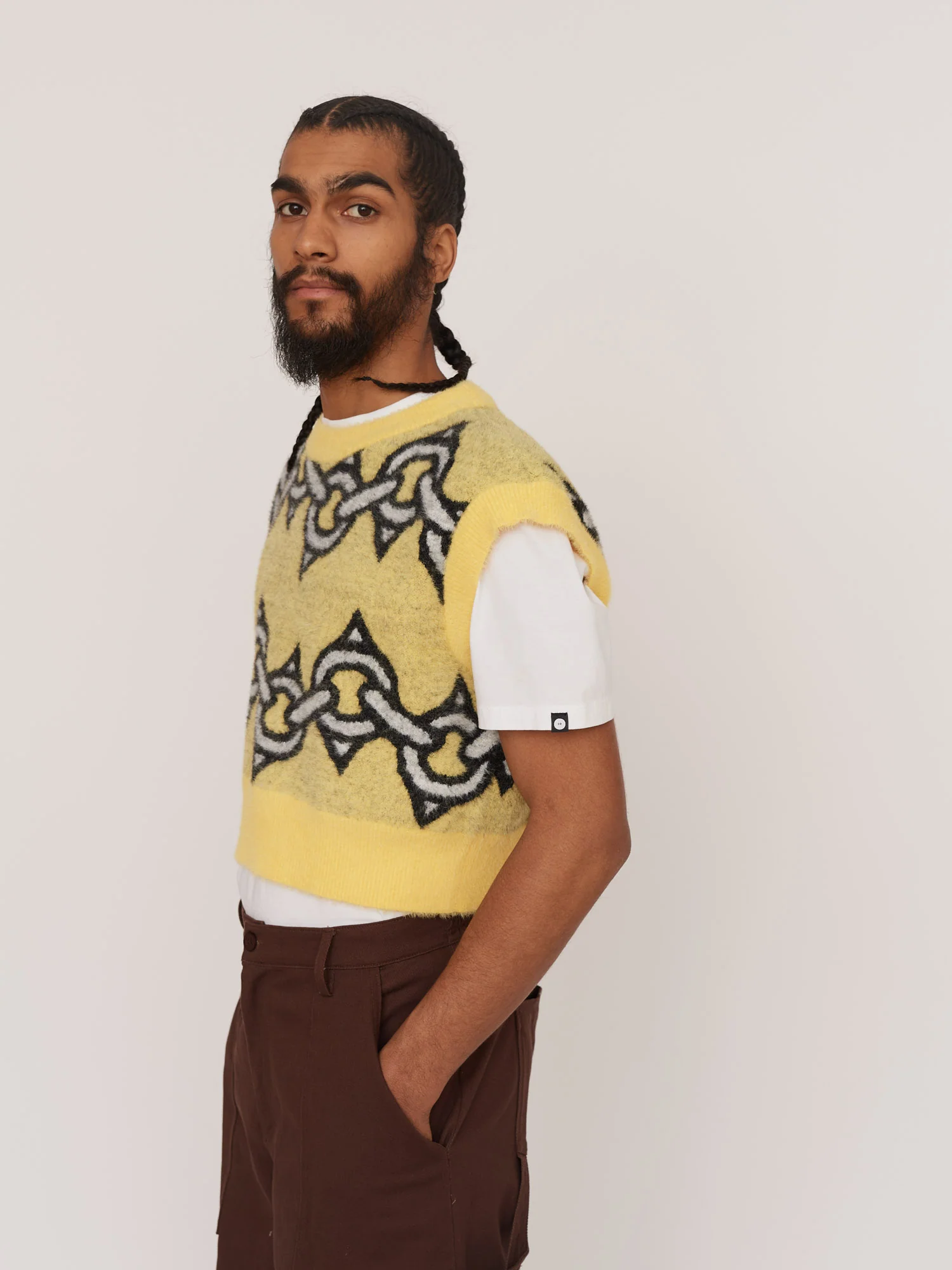 Lemon Chain Knitted Vest - Image 2
