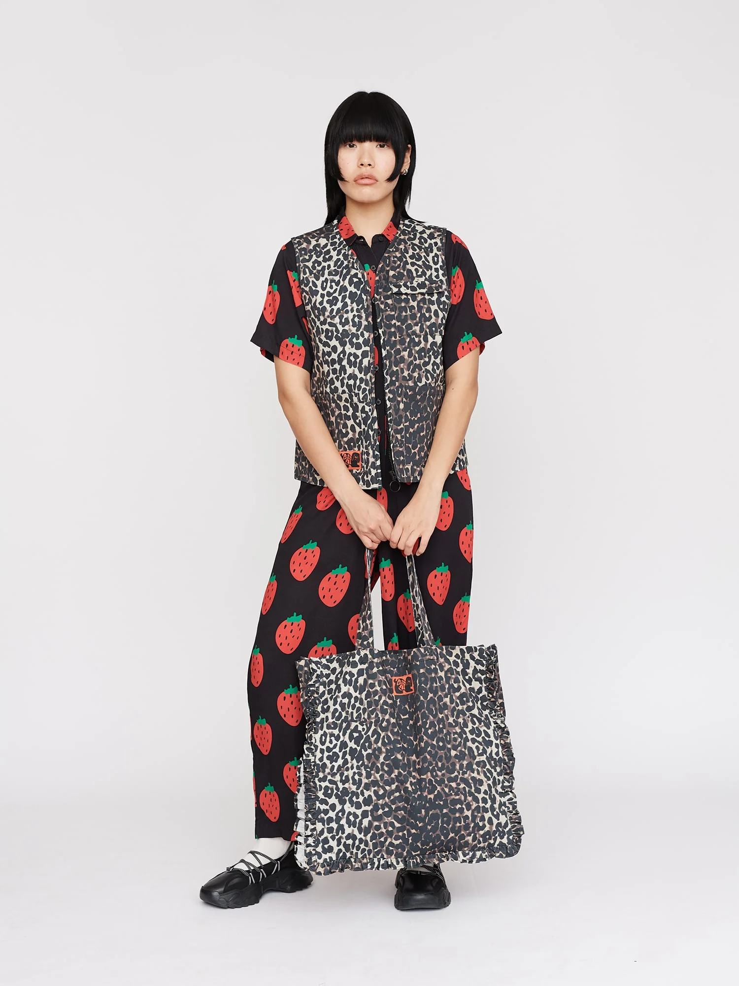 Leopard Frill Tote Bag - Image 3