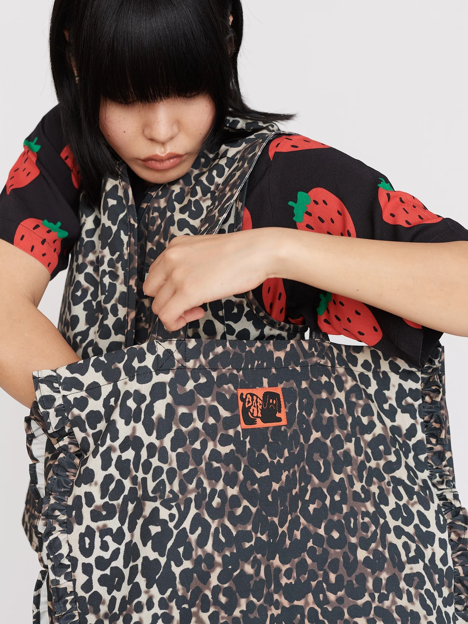 Leopard Frill Tote Bag - Image 4