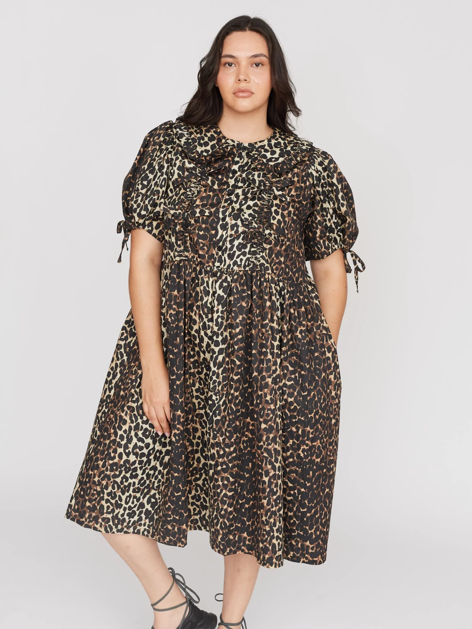 Leopard Smock Dress - Image 3
