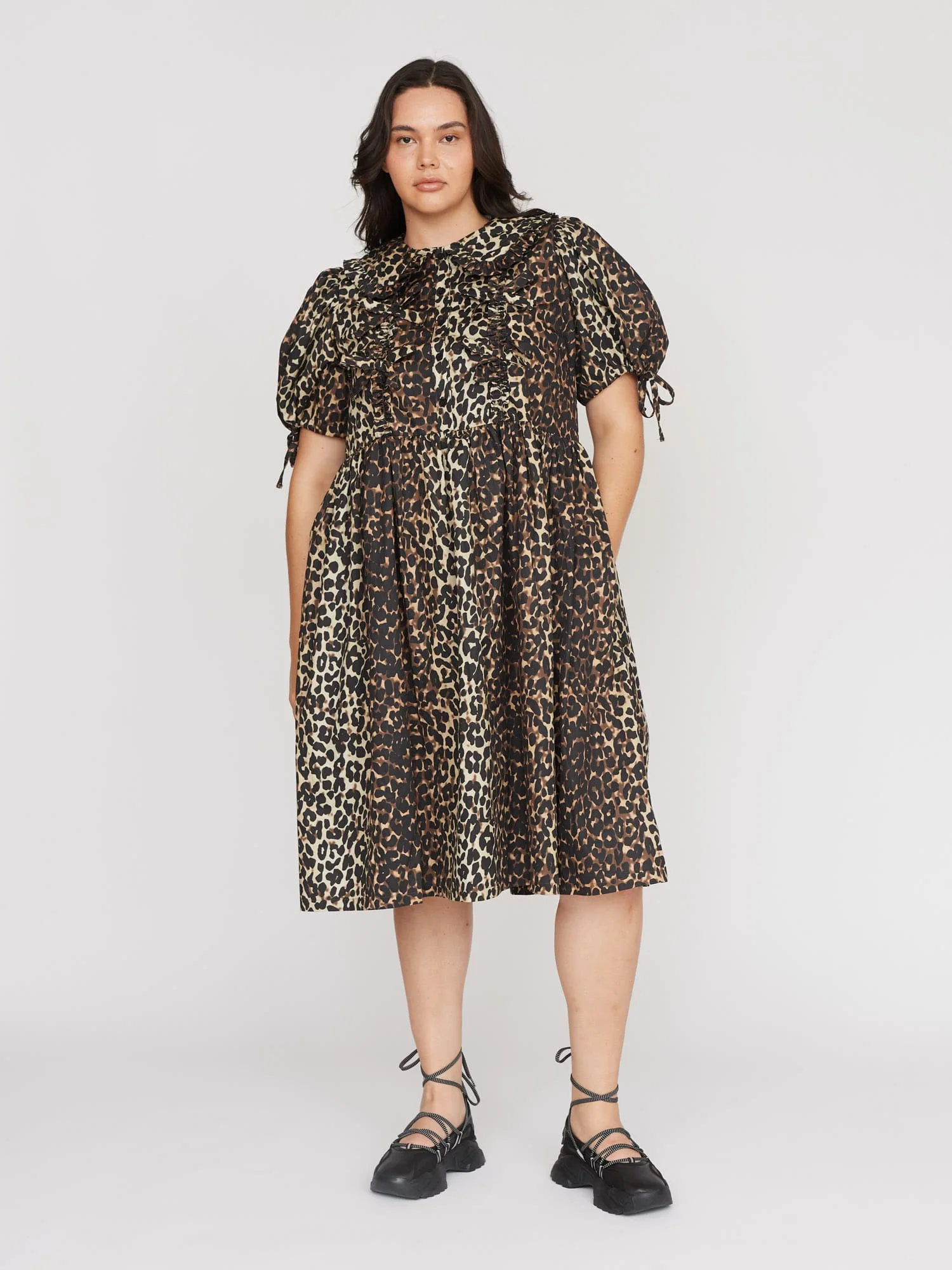 Leopard Smock Dress - Image 6