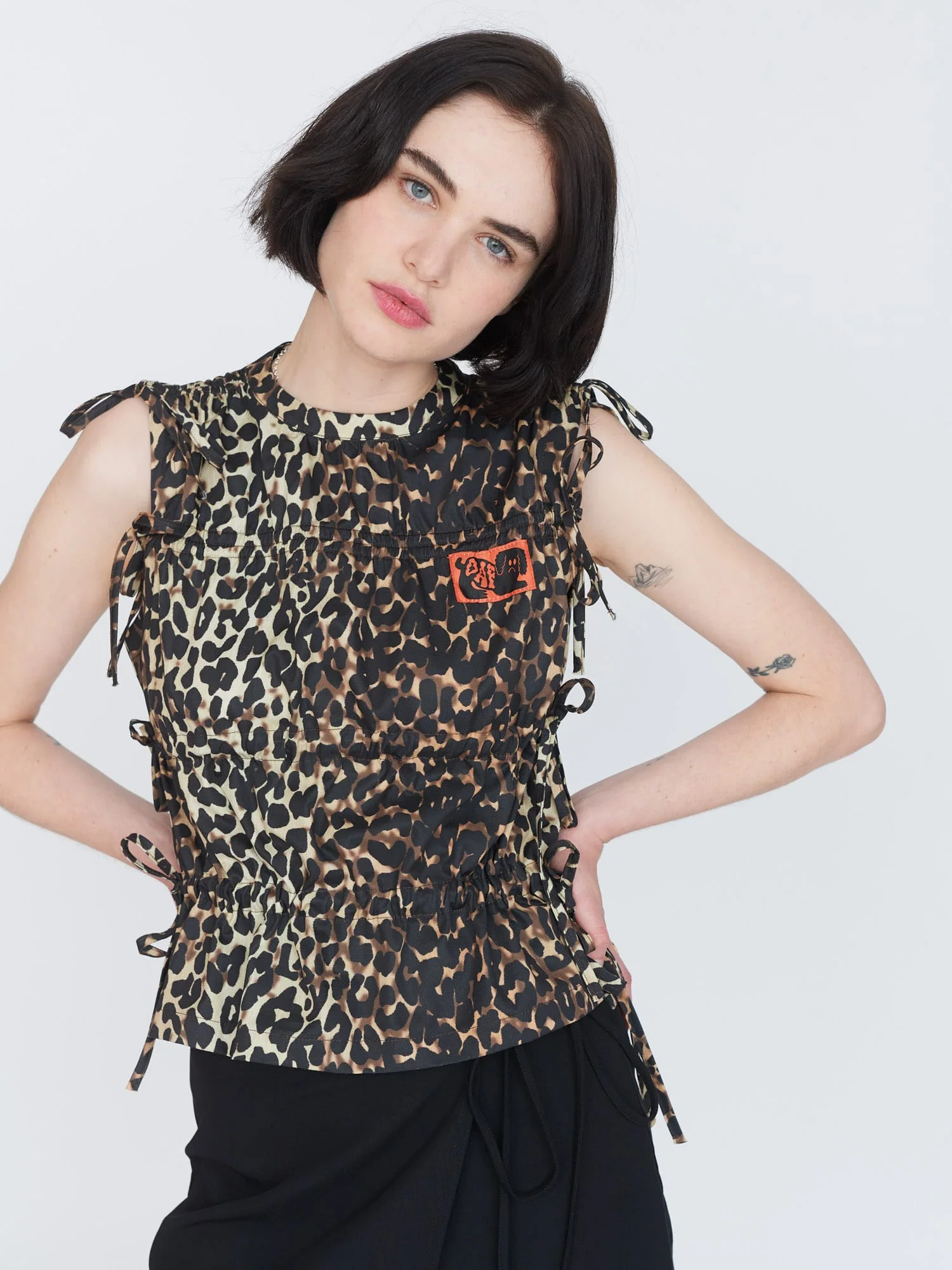 Leopard Tied Up Top - Image 4