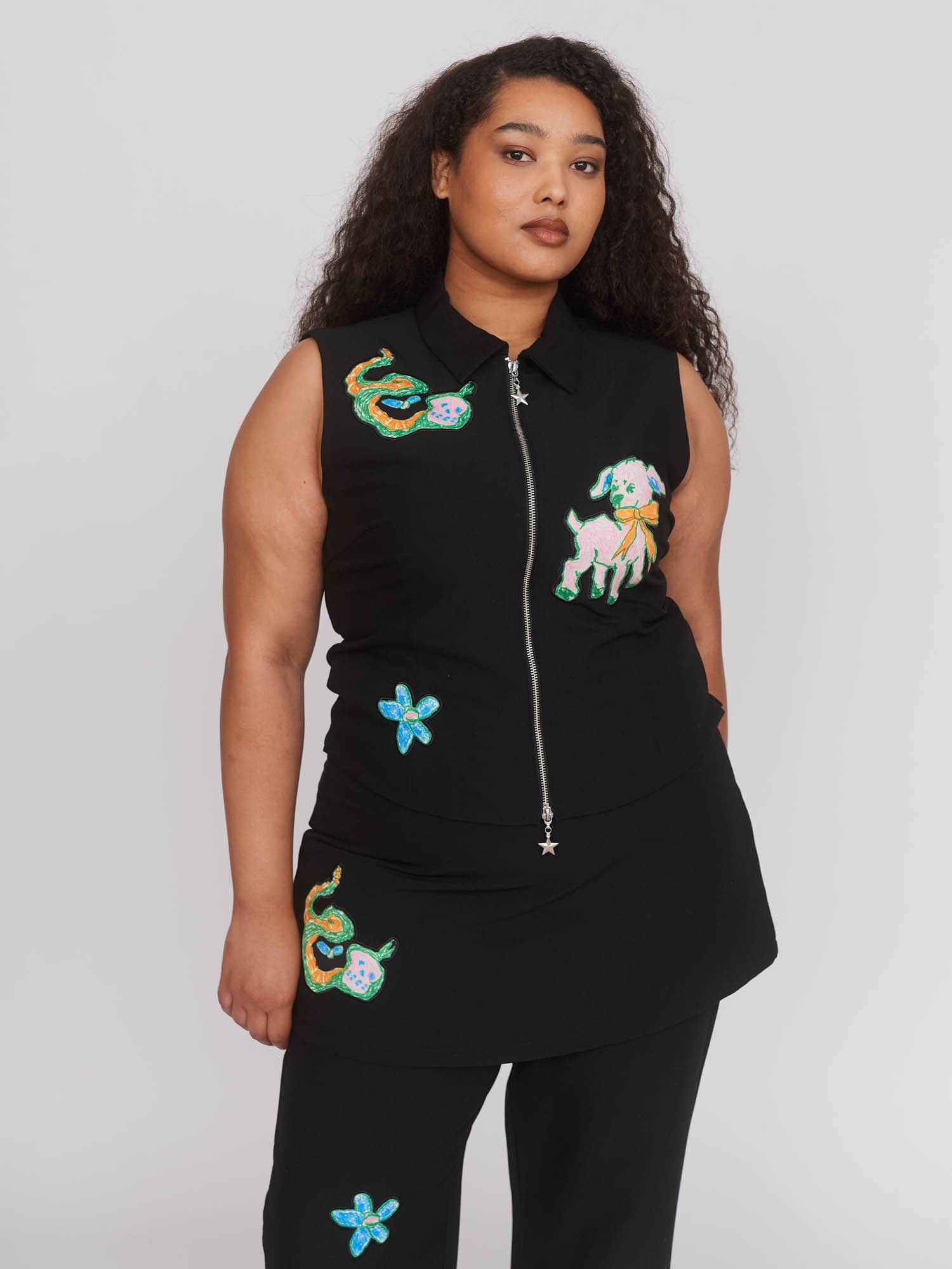 Little Lambs Zip Up Top
