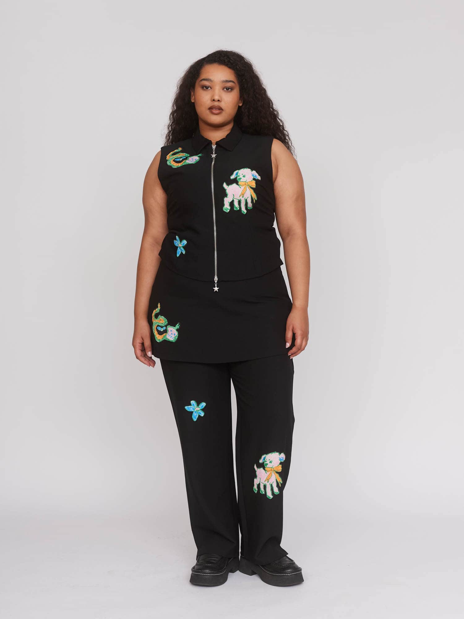 Little Lambs Zip Up Top - Image 7
