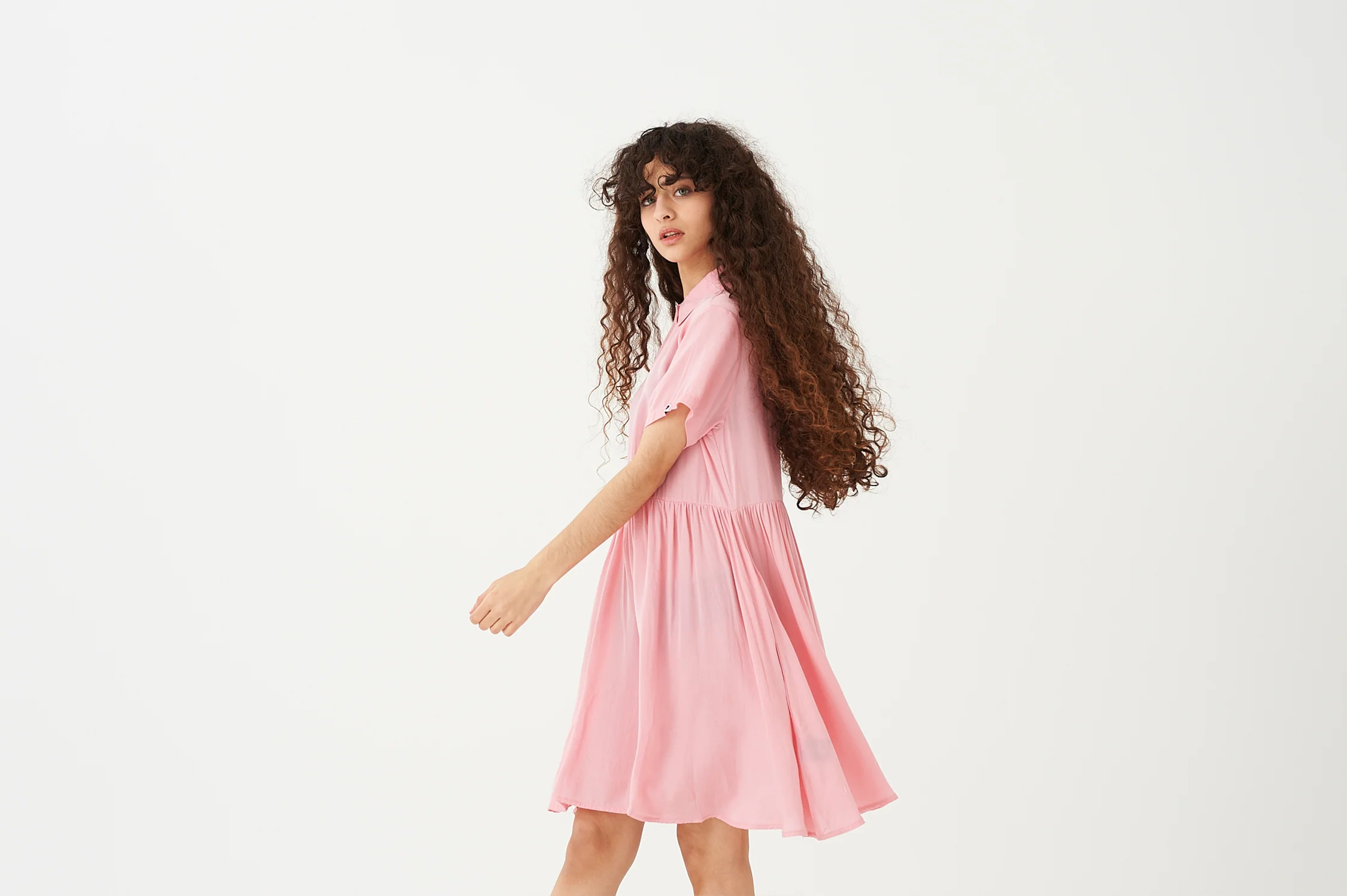 LO Pink Shirt Dress - Image 4