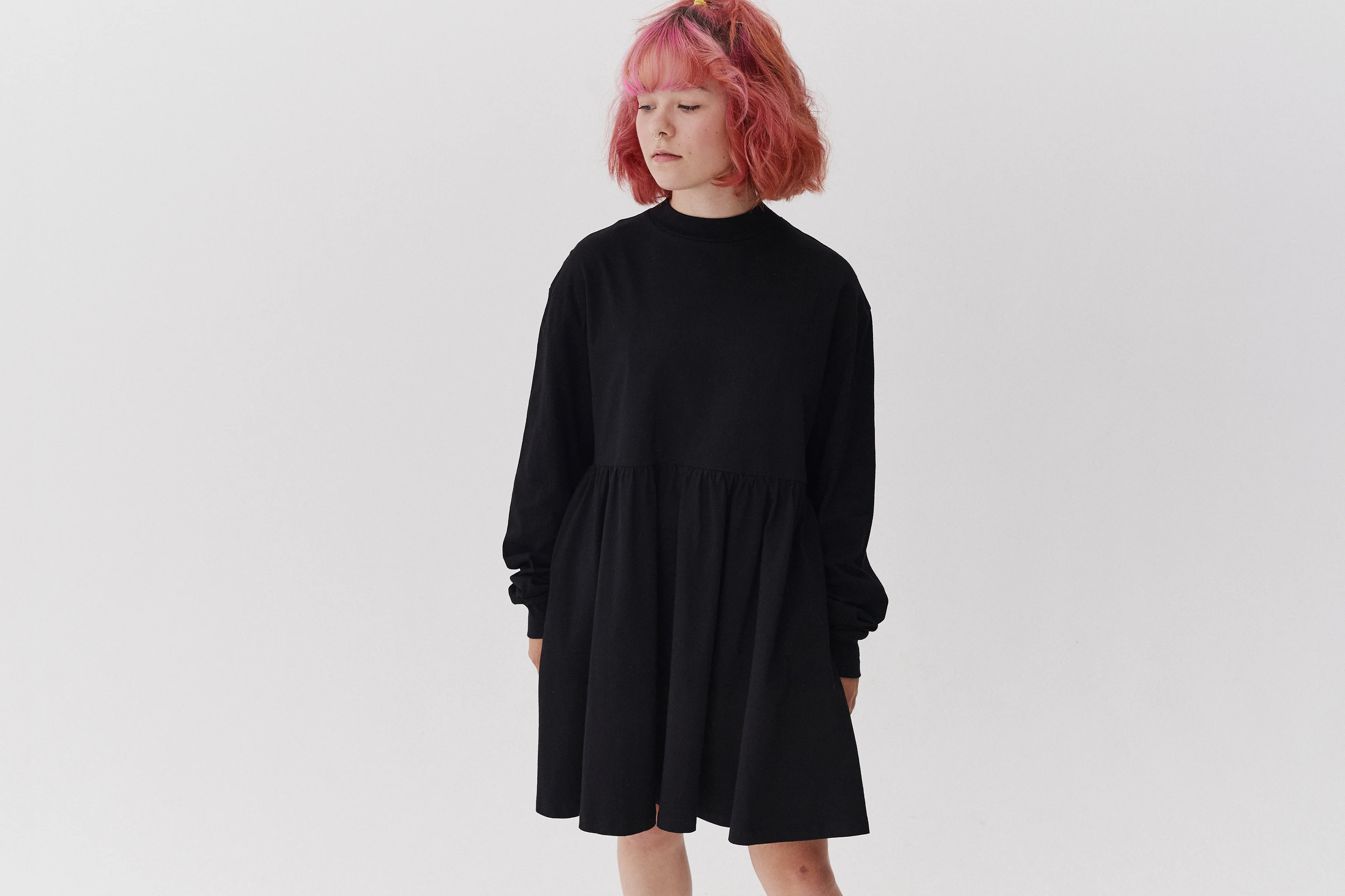 LO Black Sally Sack Dress - Image 5