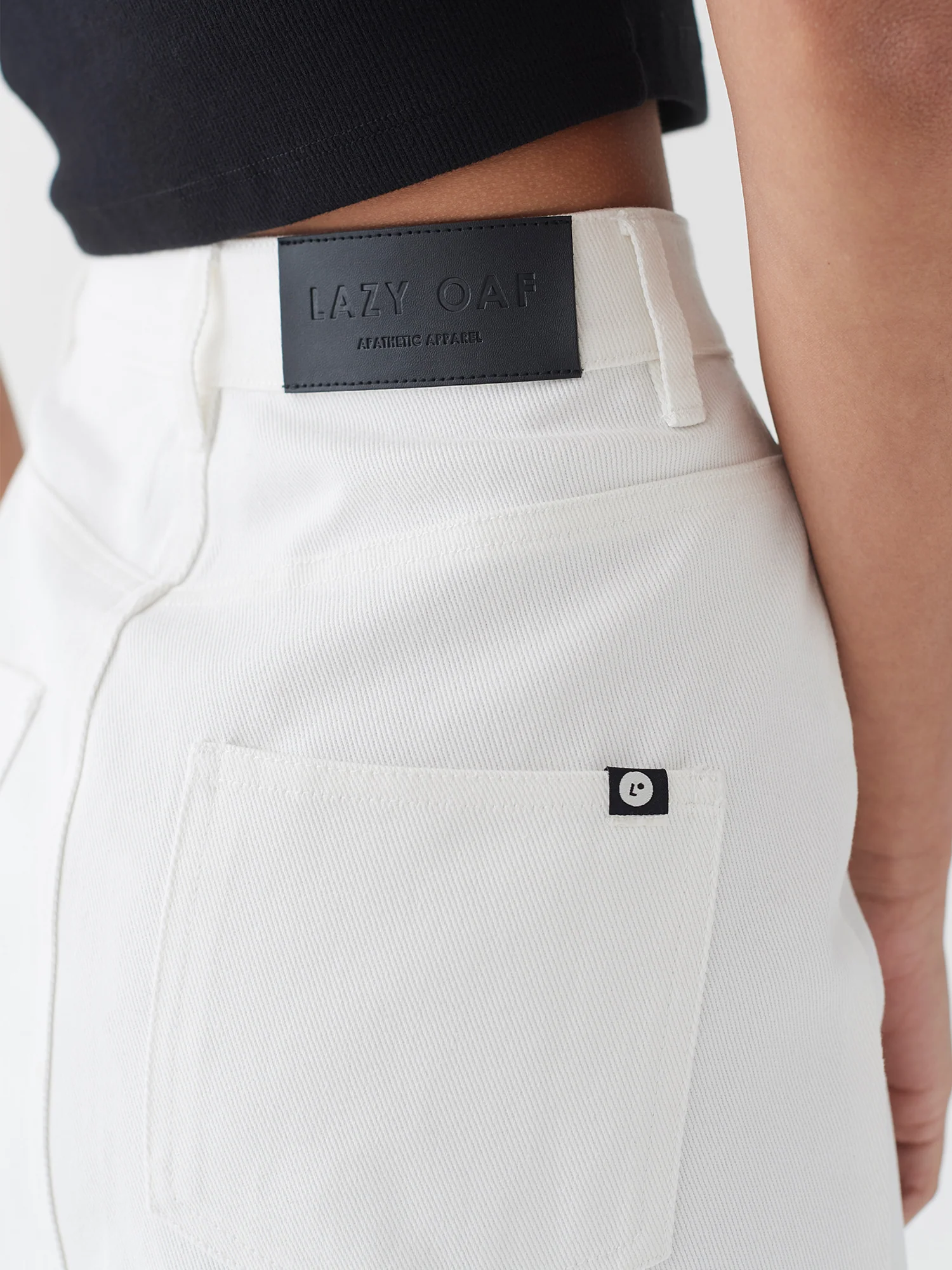 LO Button Through Skirt - Off White - Image 9