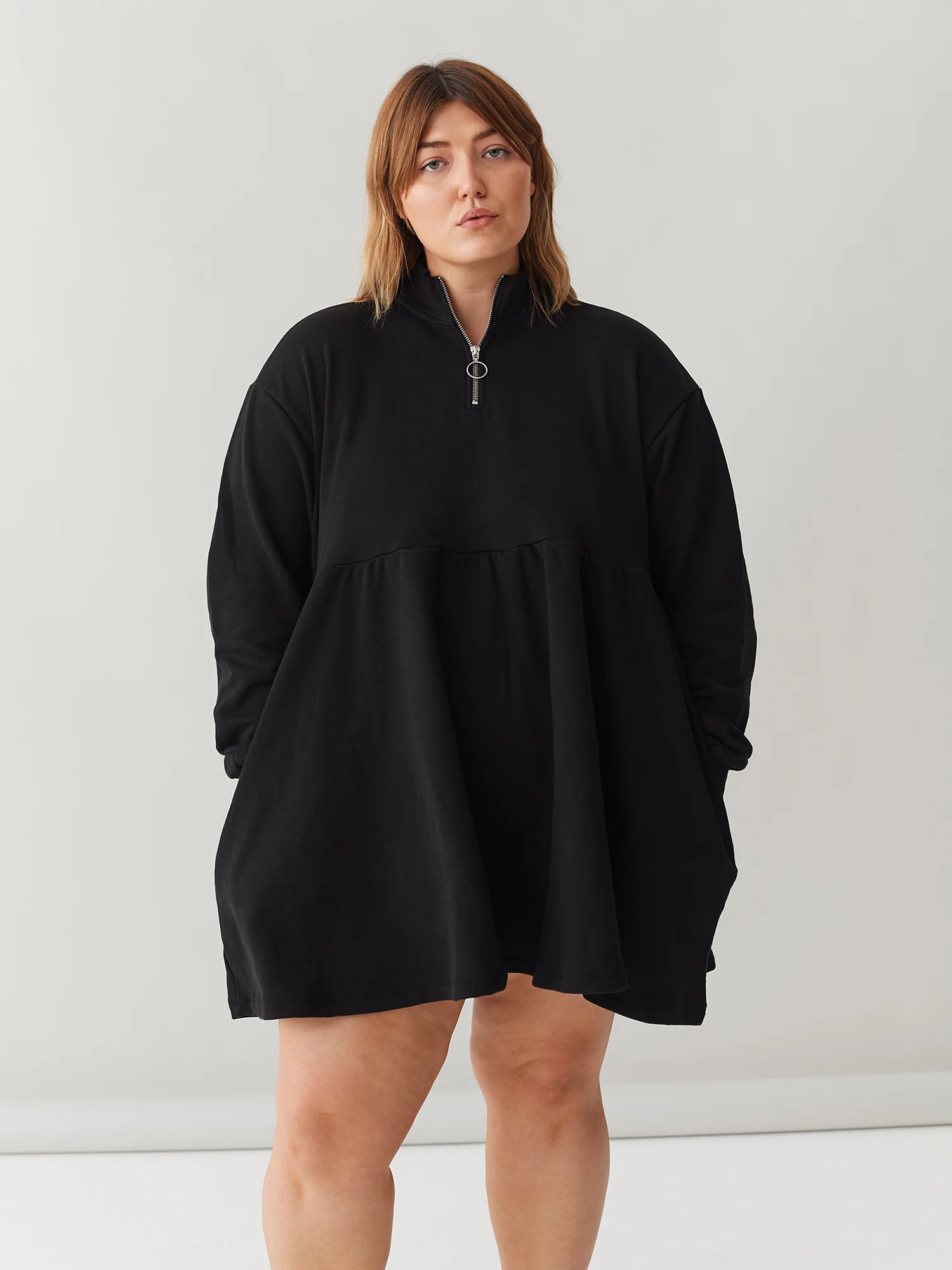 LO Sally Sweater Dress - Black - Image 2