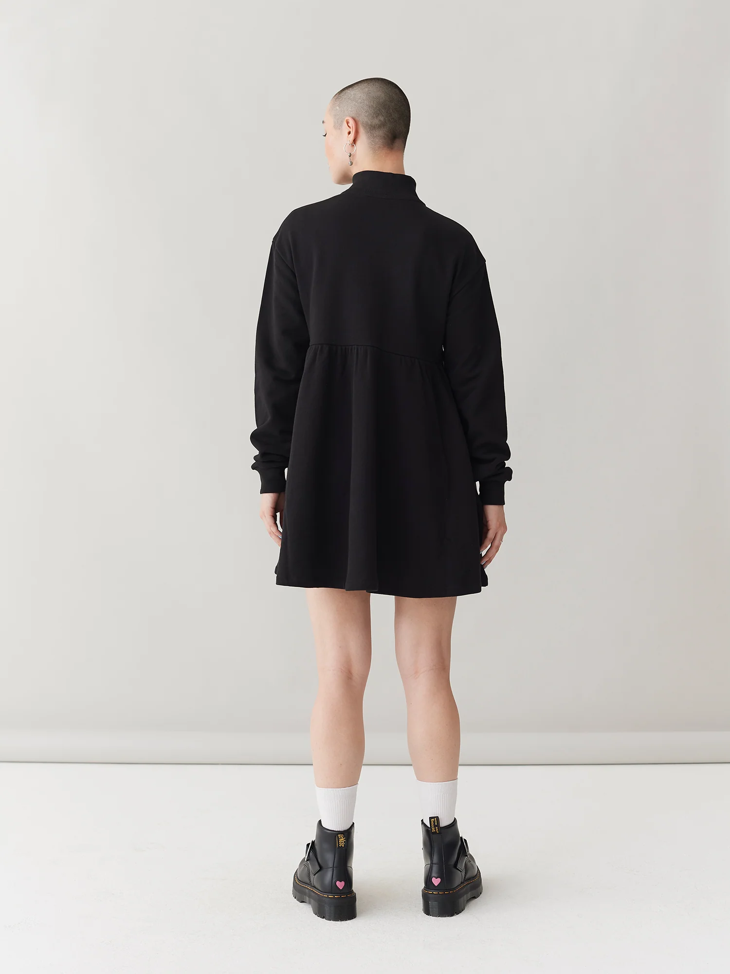LO Sally Sweater Dress - Black - Image 3