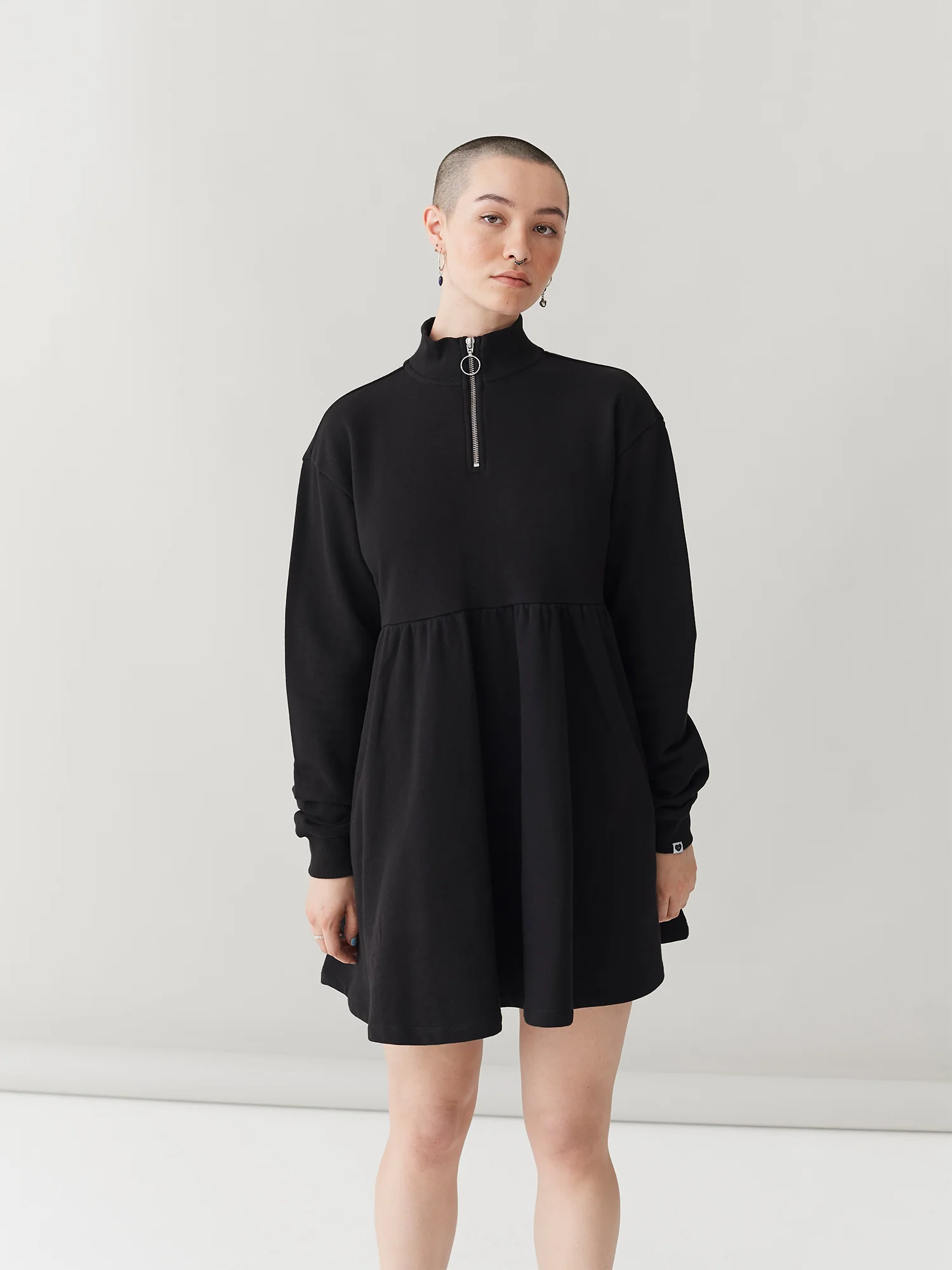 LO Sally Sweater Dress - Black - Image 8
