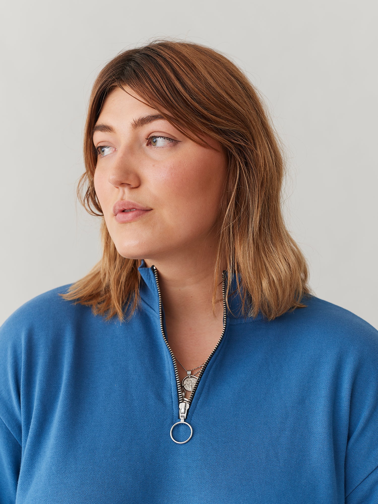 LO Sally Sweater Dress - Blue - Image 6
