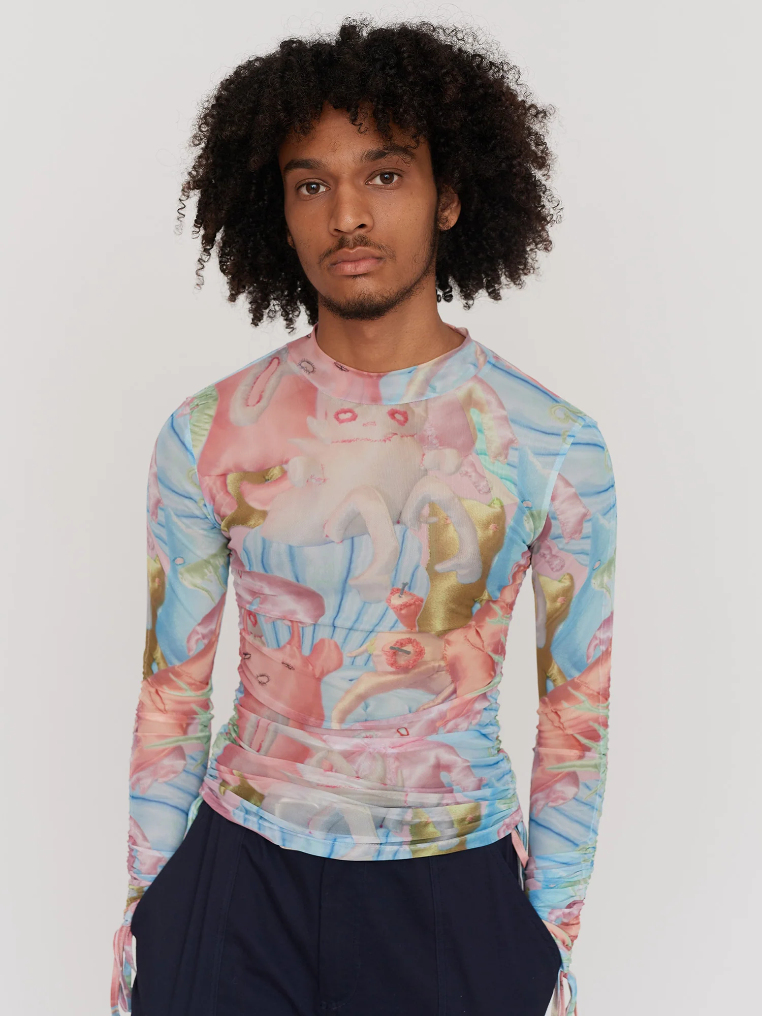 LO x Daddy Bears Character Mesh Top - Image 2