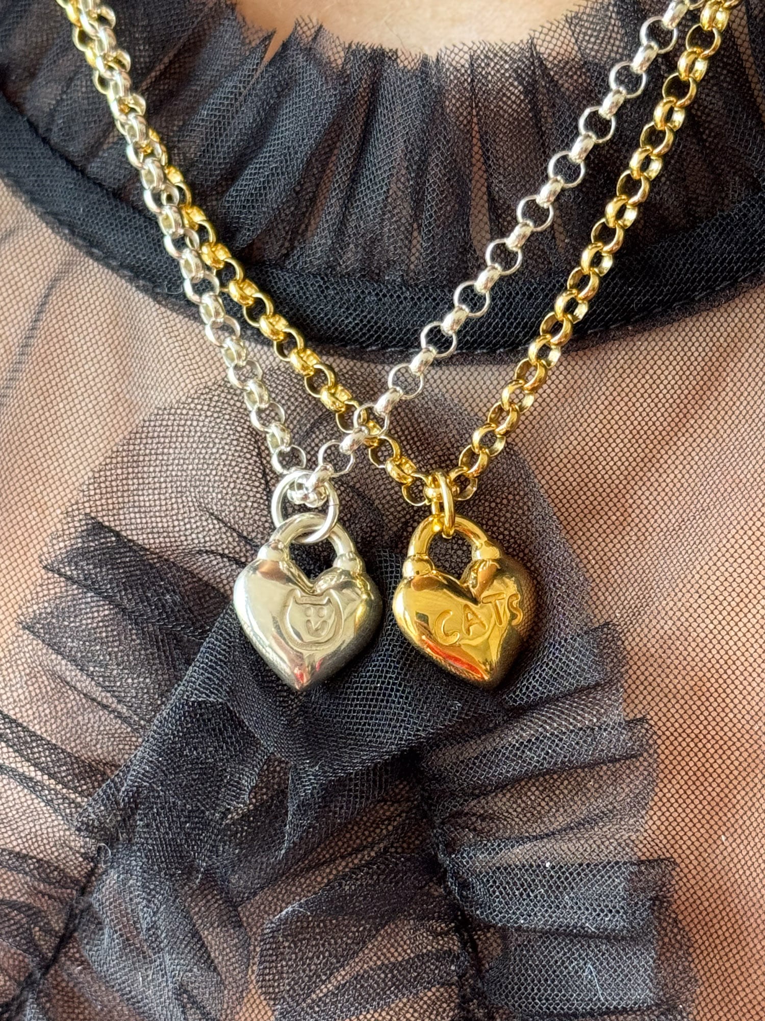 LO x Good Daze Cat Lover Necklace Silver - Image 7