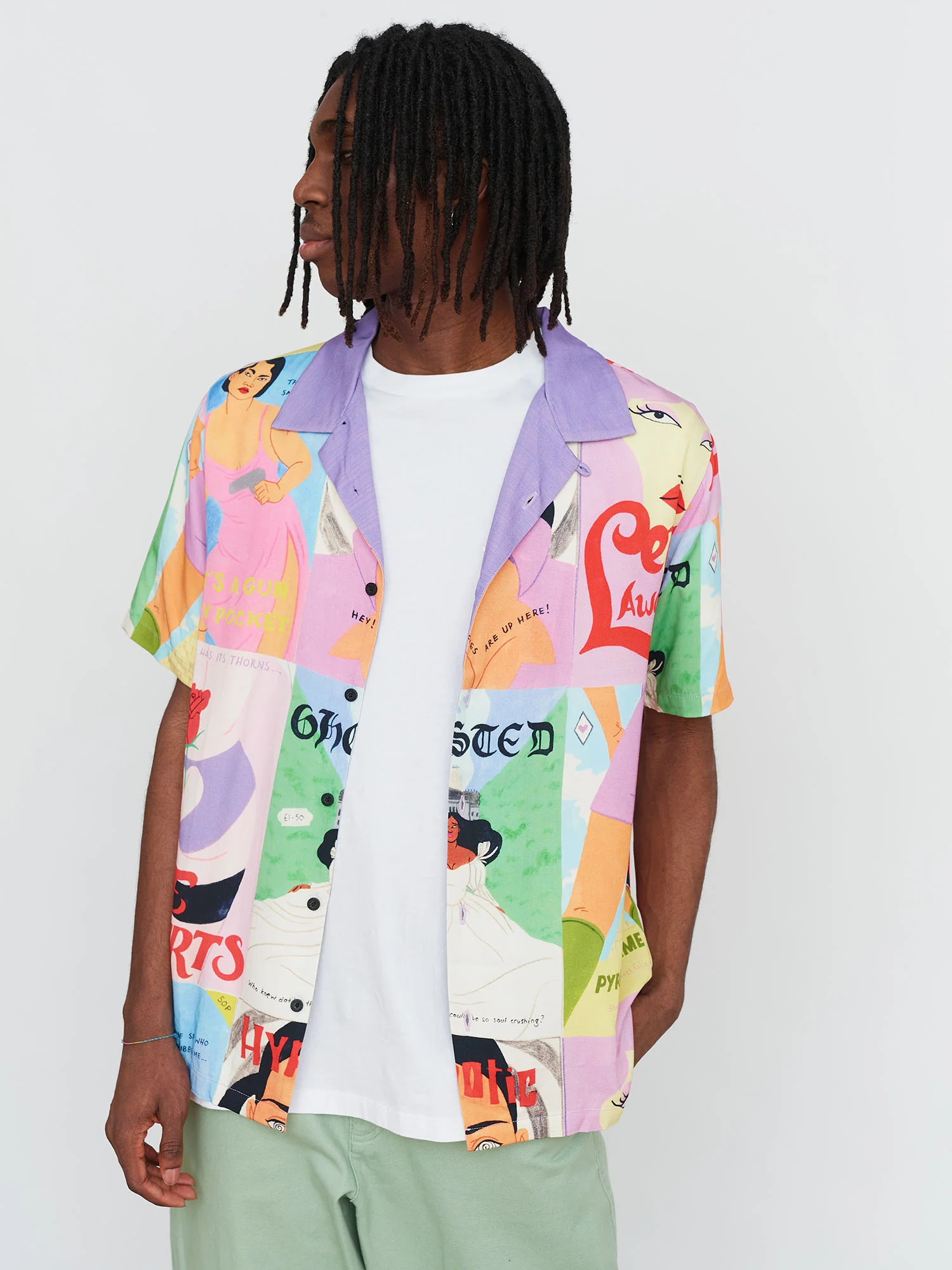 LO X Laura Callaghan Cover To Cover Bowling Shirt - Image 2