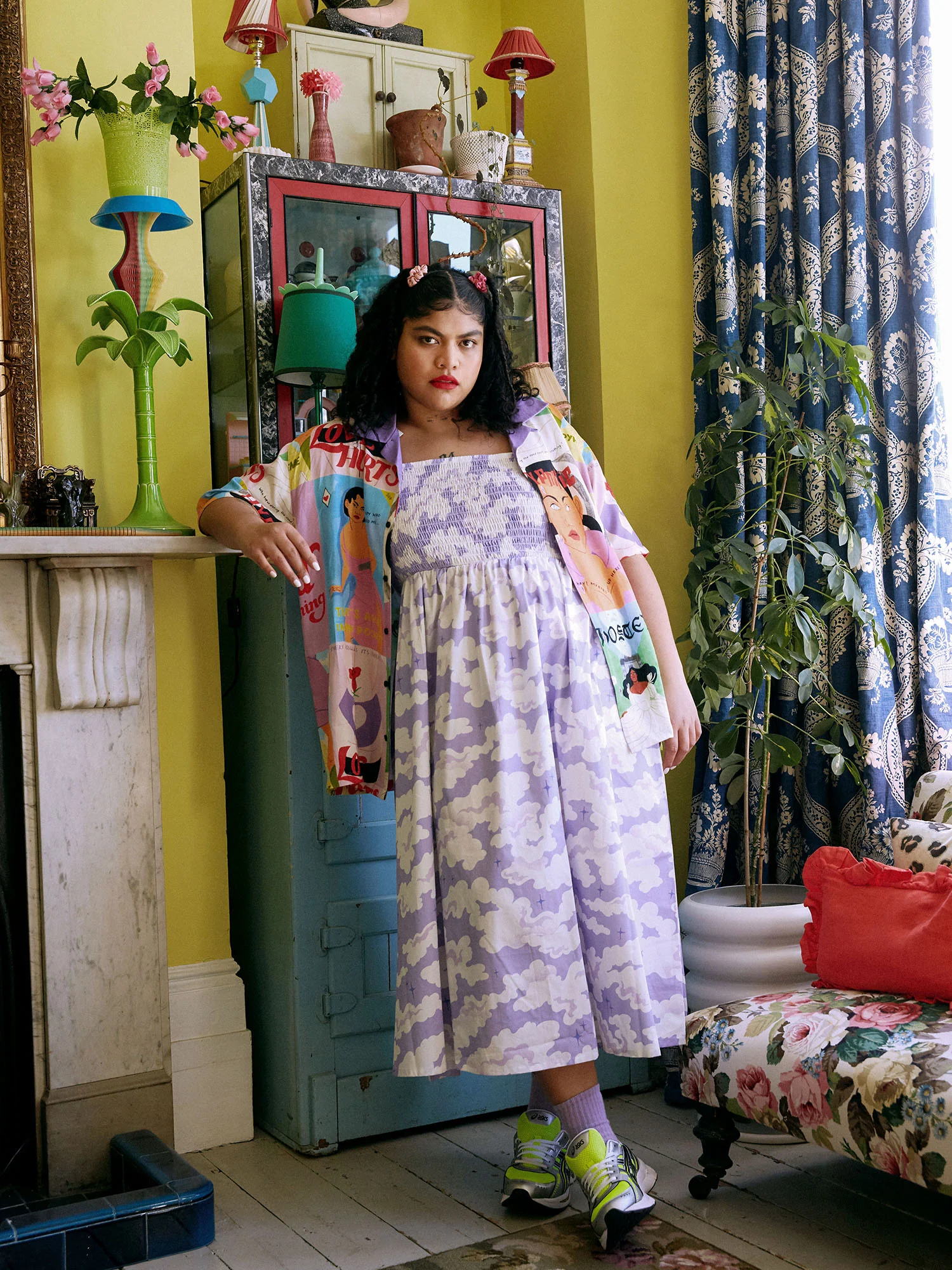 LO X Laura Callaghan Cover To Cover Bowling Shirt - Image 3