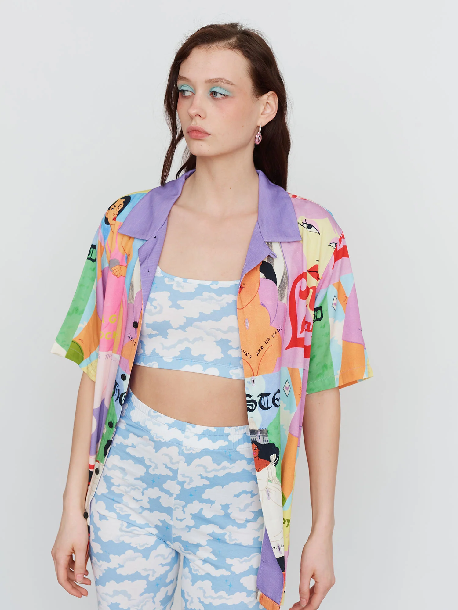 LO X Laura Callaghan Cover To Cover Bowling Shirt - Image 4