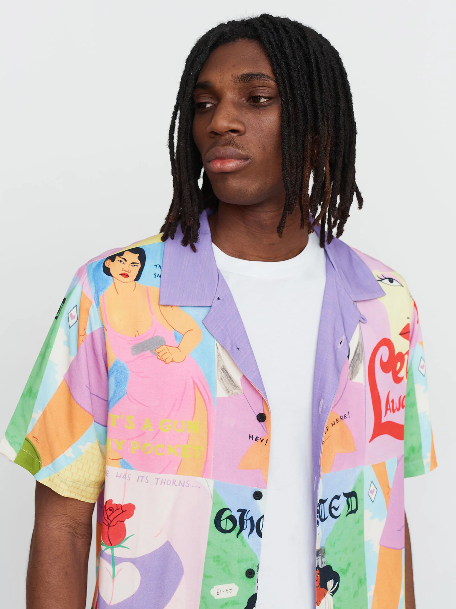 LO X Laura Callaghan Cover To Cover Bowling Shirt - Image 7