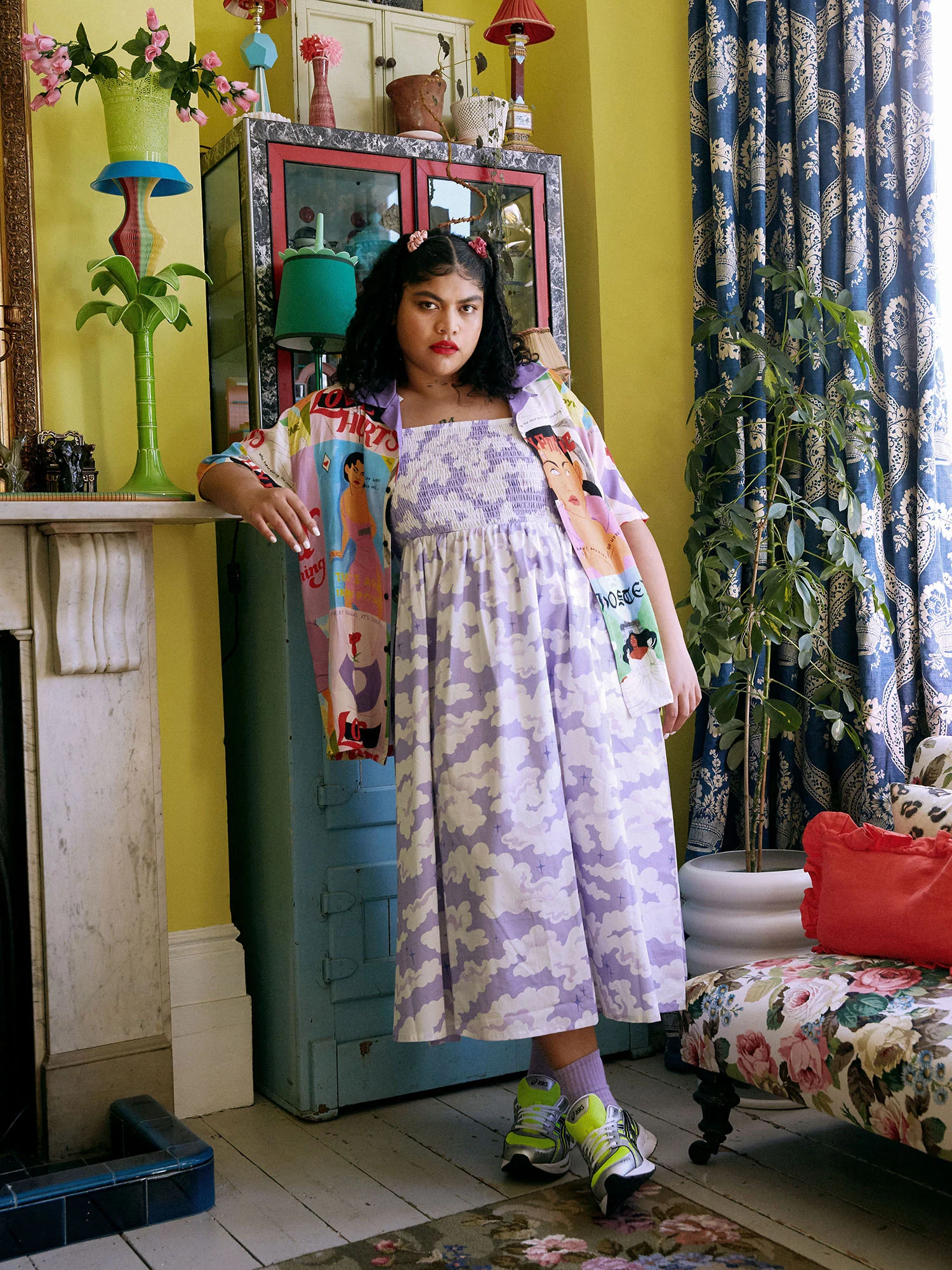 LO X Laura Callaghan Fantasy Fiction Tie Shoulder Dress - Image 3