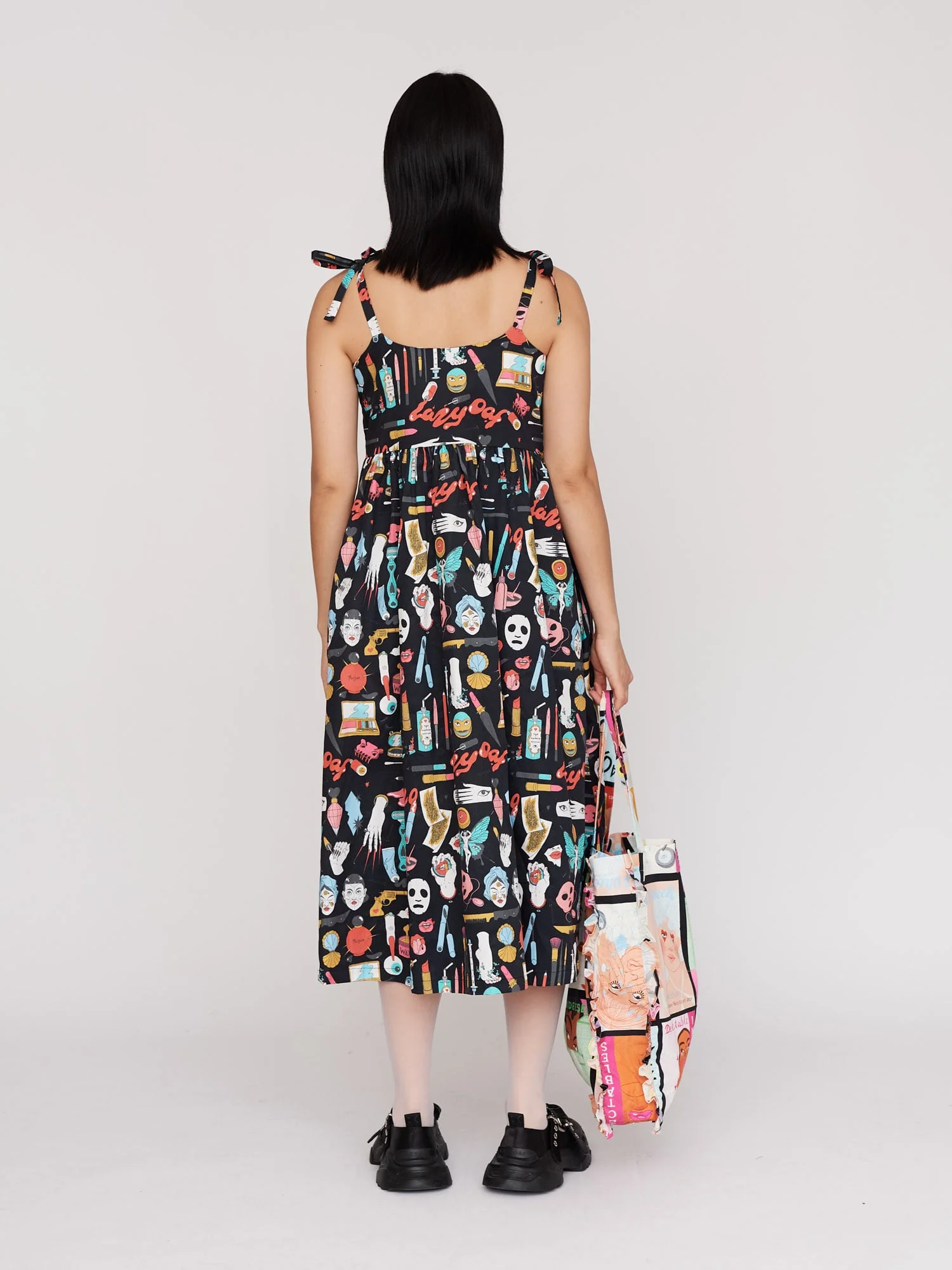 LO x Laura Callaghan Tie Shoulder Dress - Image 7