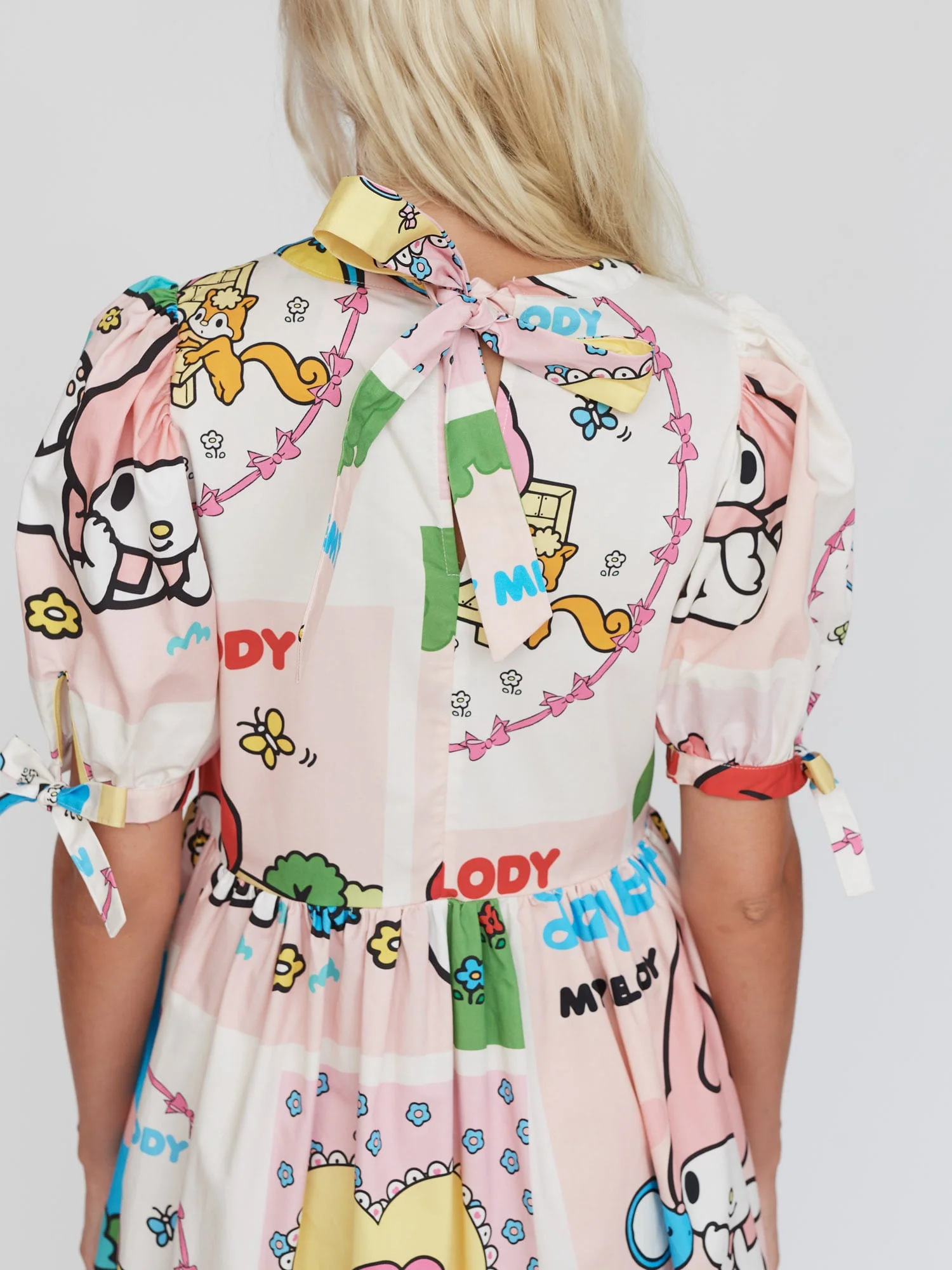 LO - My Melody Patchwork Smock Dress - Image 4