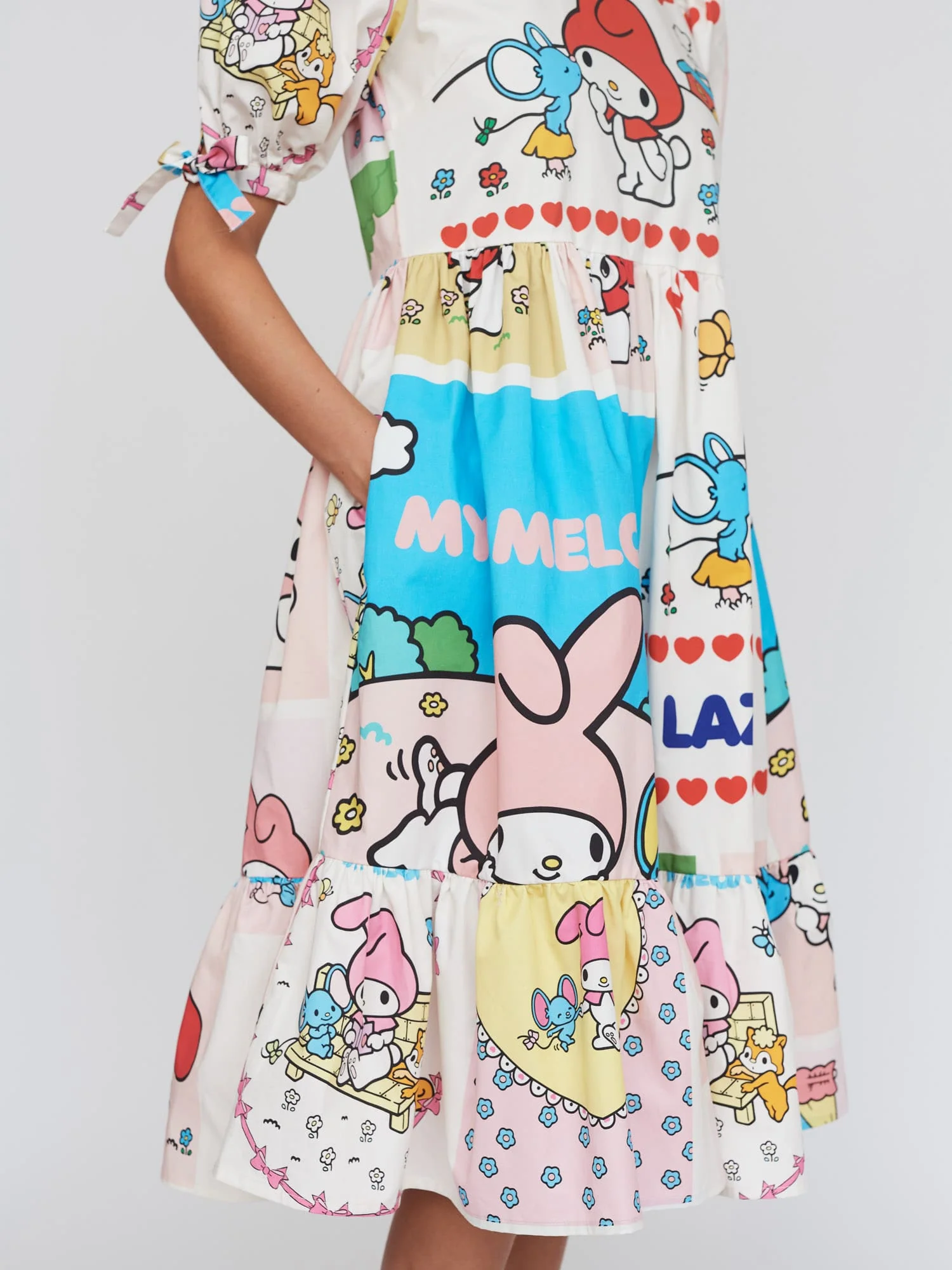 LO - My Melody Patchwork Smock Dress - Image 7
