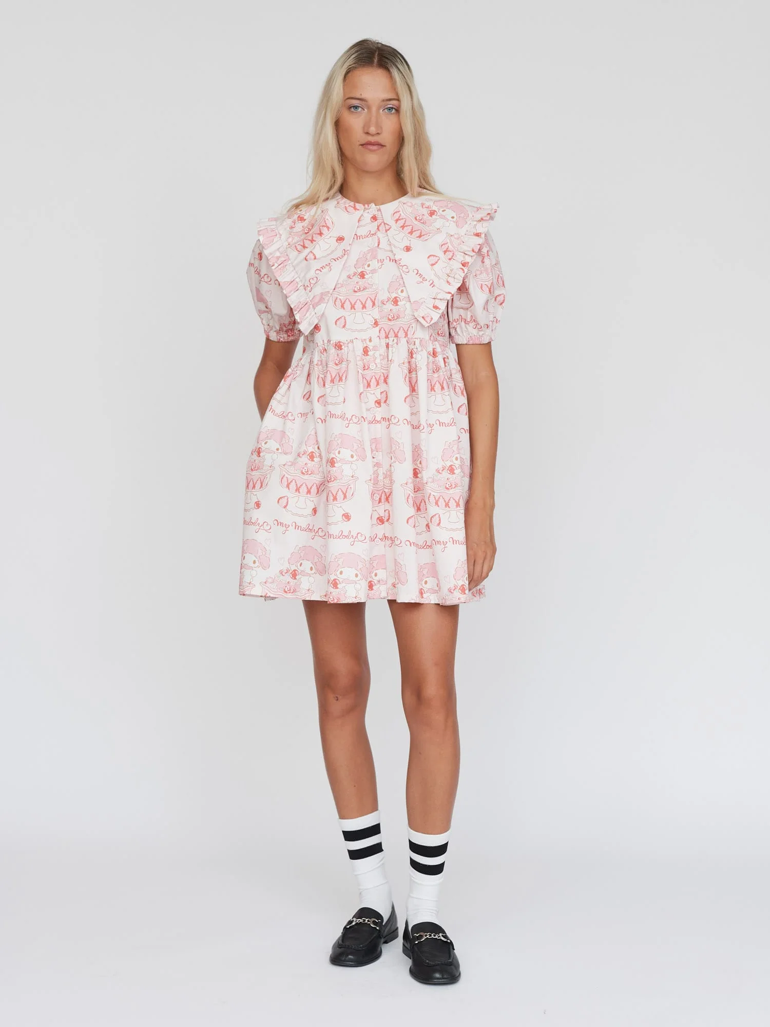 LO - My Melody Ruffle Collar Dress - Image 7