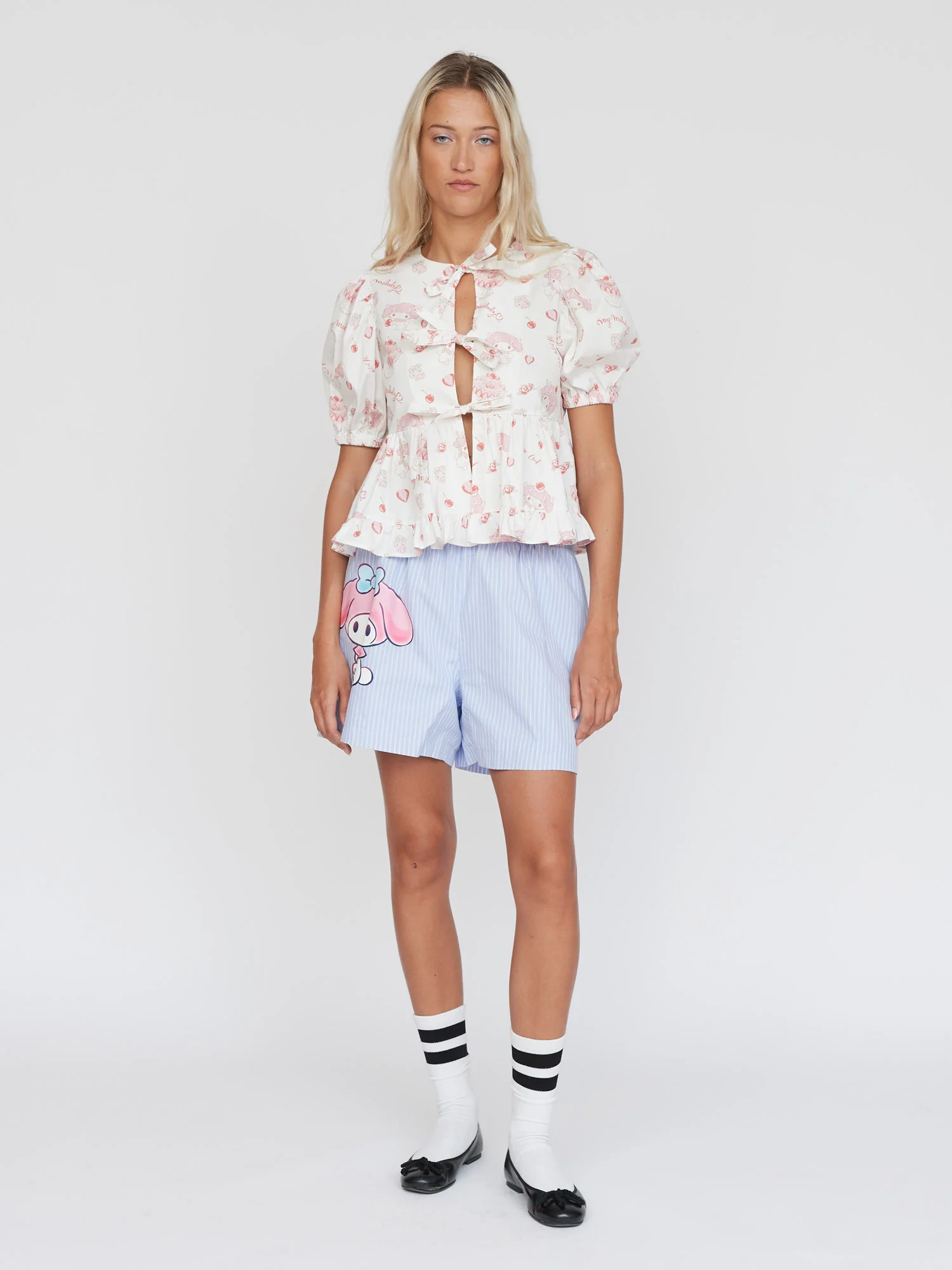 LO - My Melody Tie Front Top - Image 2
