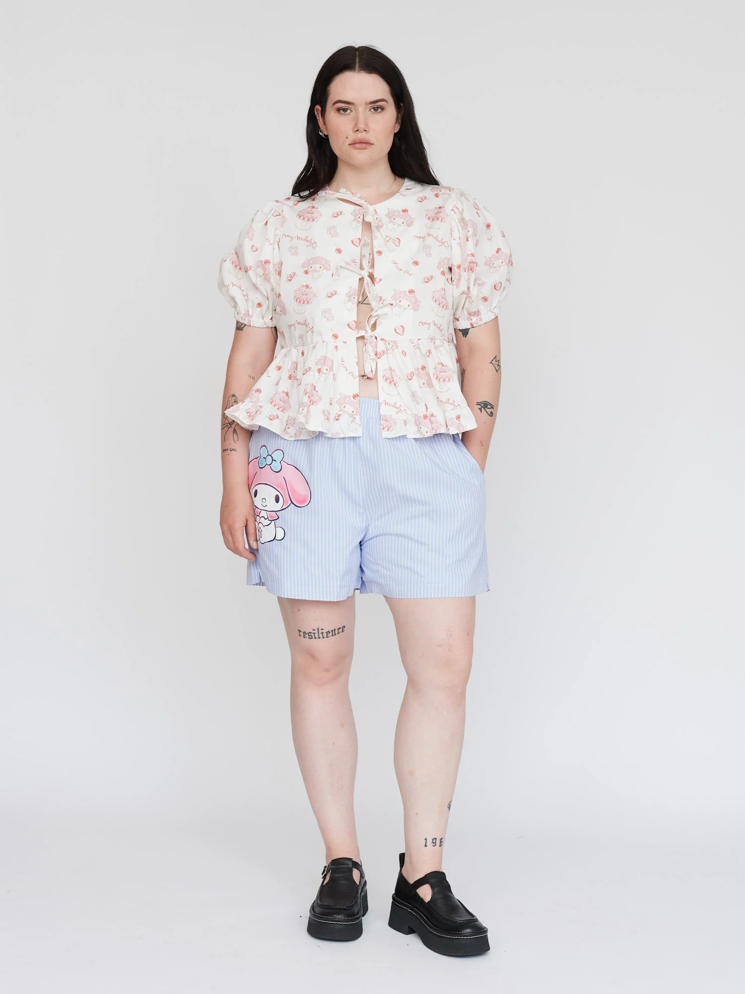LO - My Melody Tie Front Top - Image 4