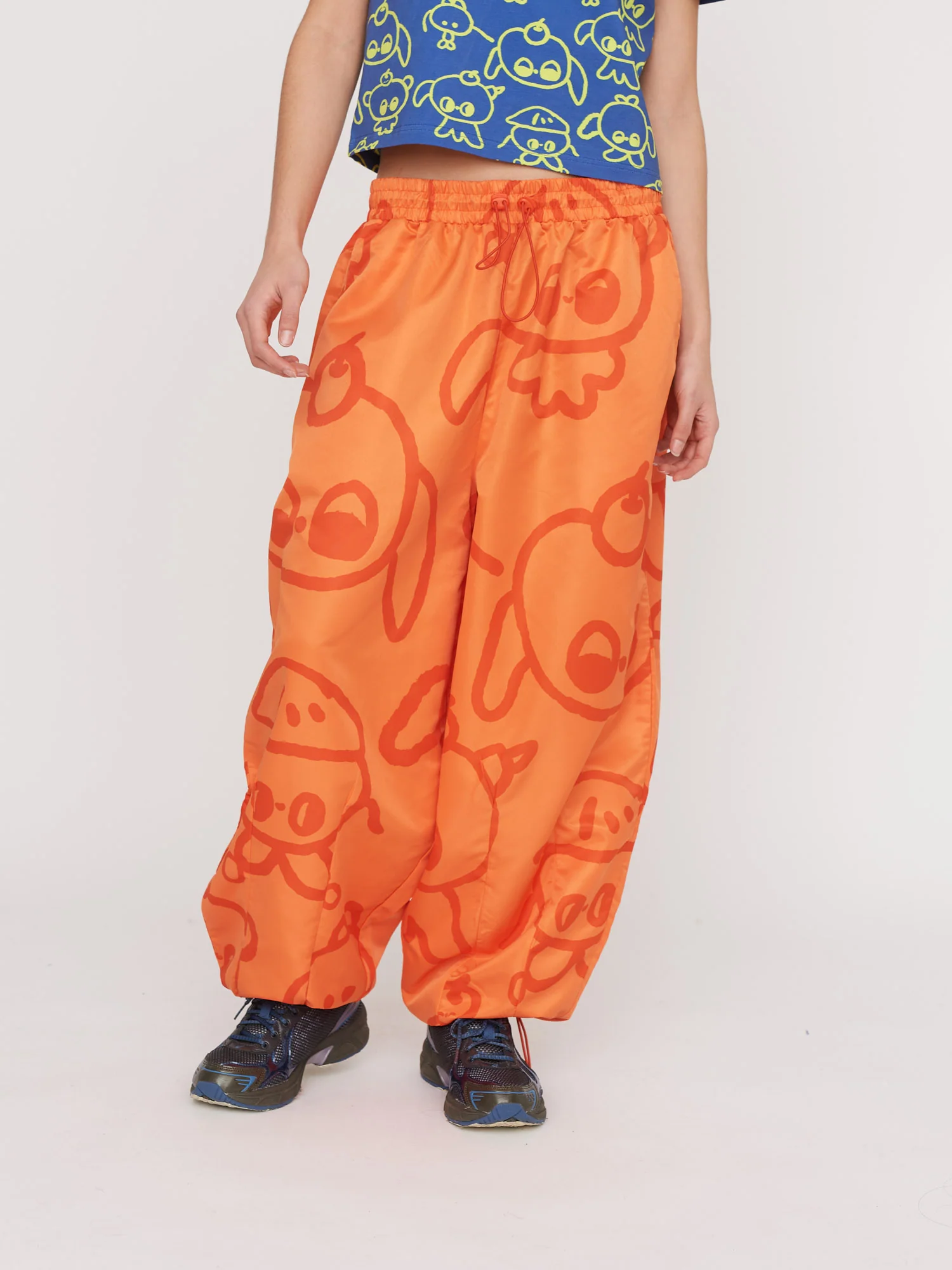 LO x Nhozagri Orange Trackpants