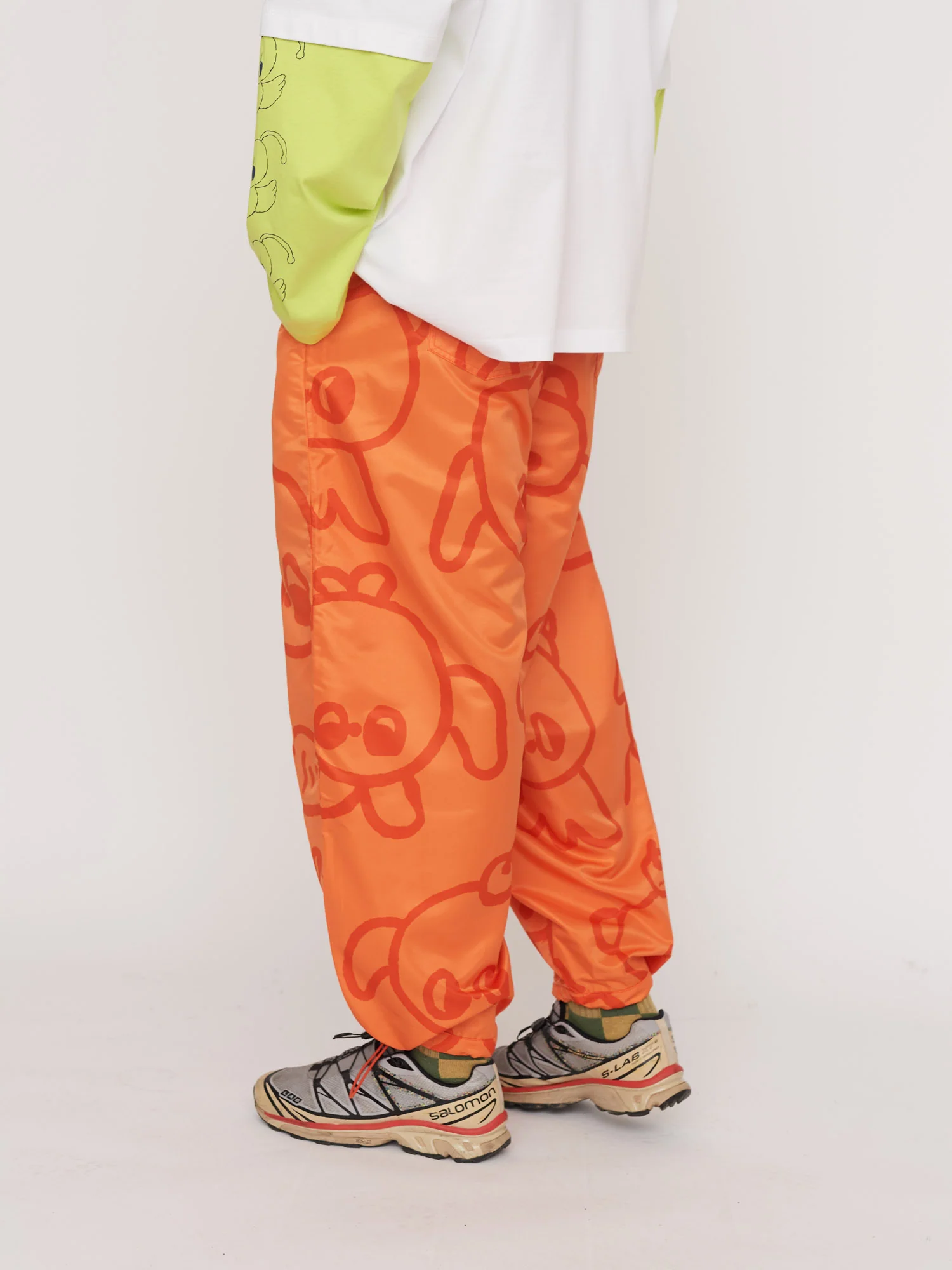 LO x Nhozagri Orange Trackpants - Image 5
