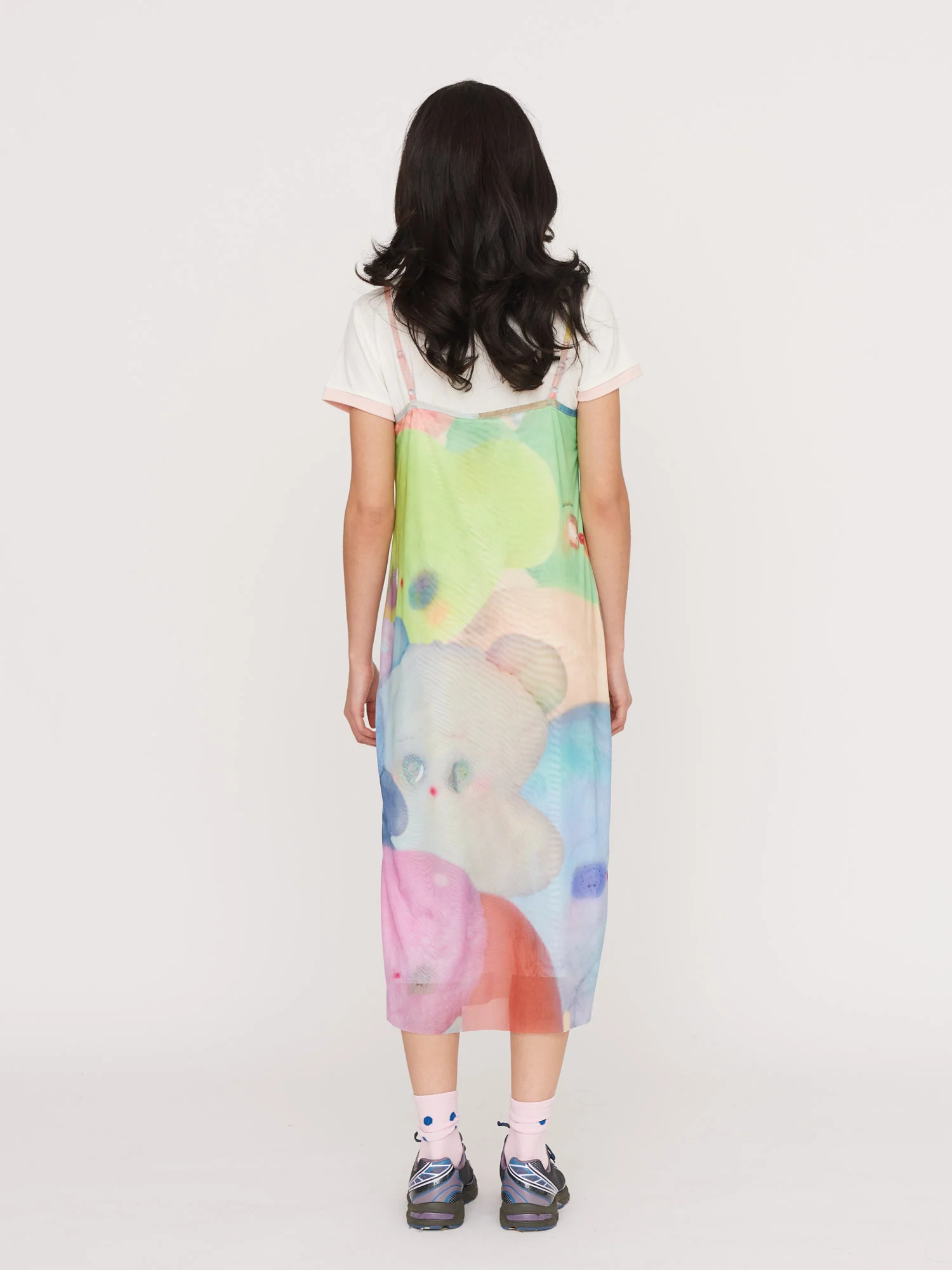 LO x Nhozagri Plush Mesh Dress - Image 5