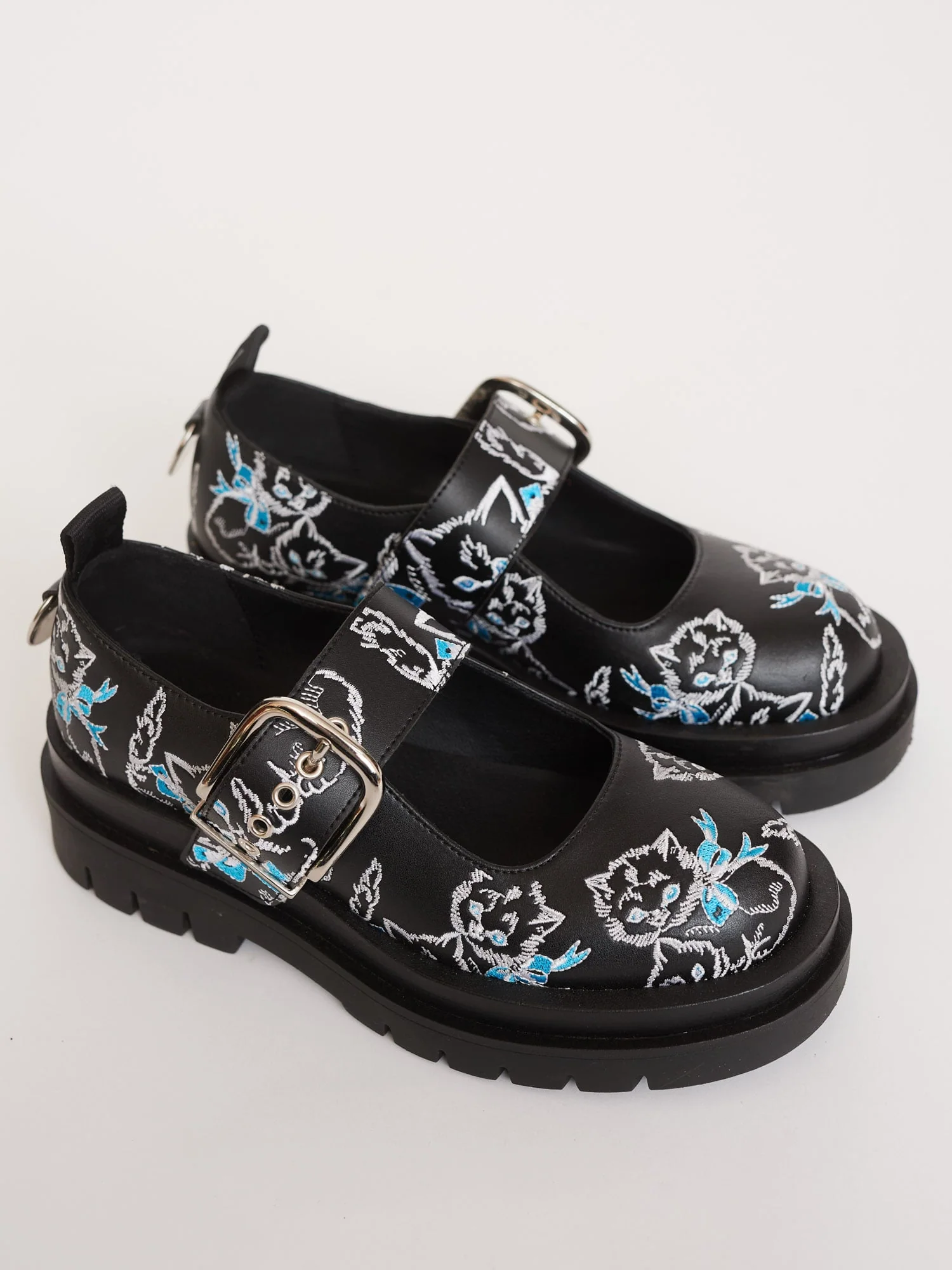 LO x Rhi Dancey Embroidered Kitten Mary Janes - Image 3