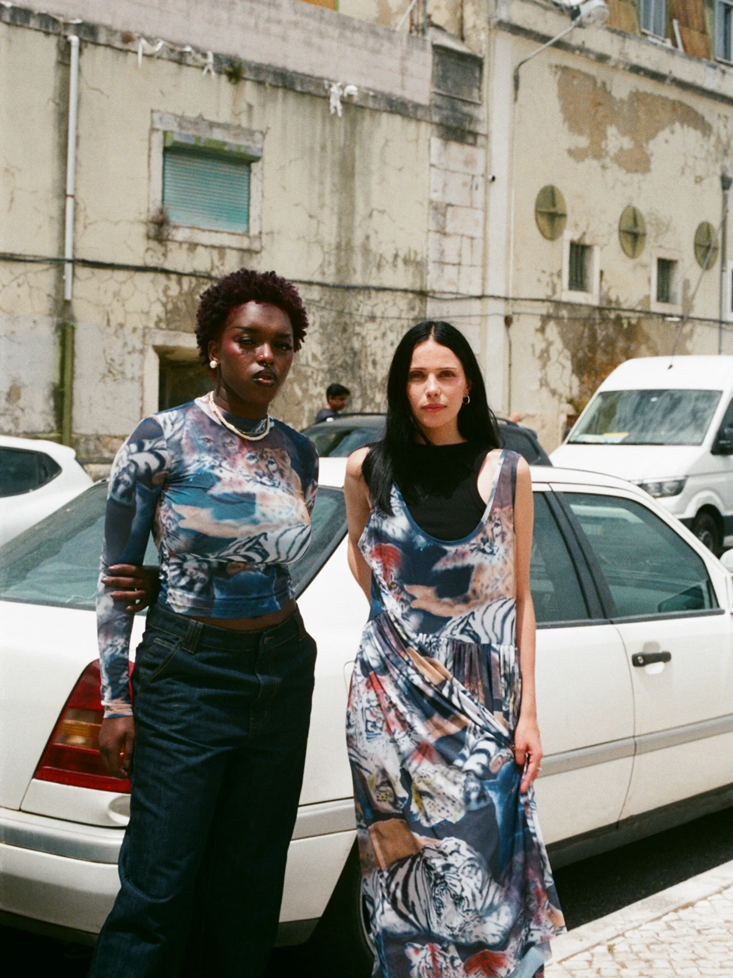 LO X Ricardo Passaporte Big Cat Mesh Dress - Image 2